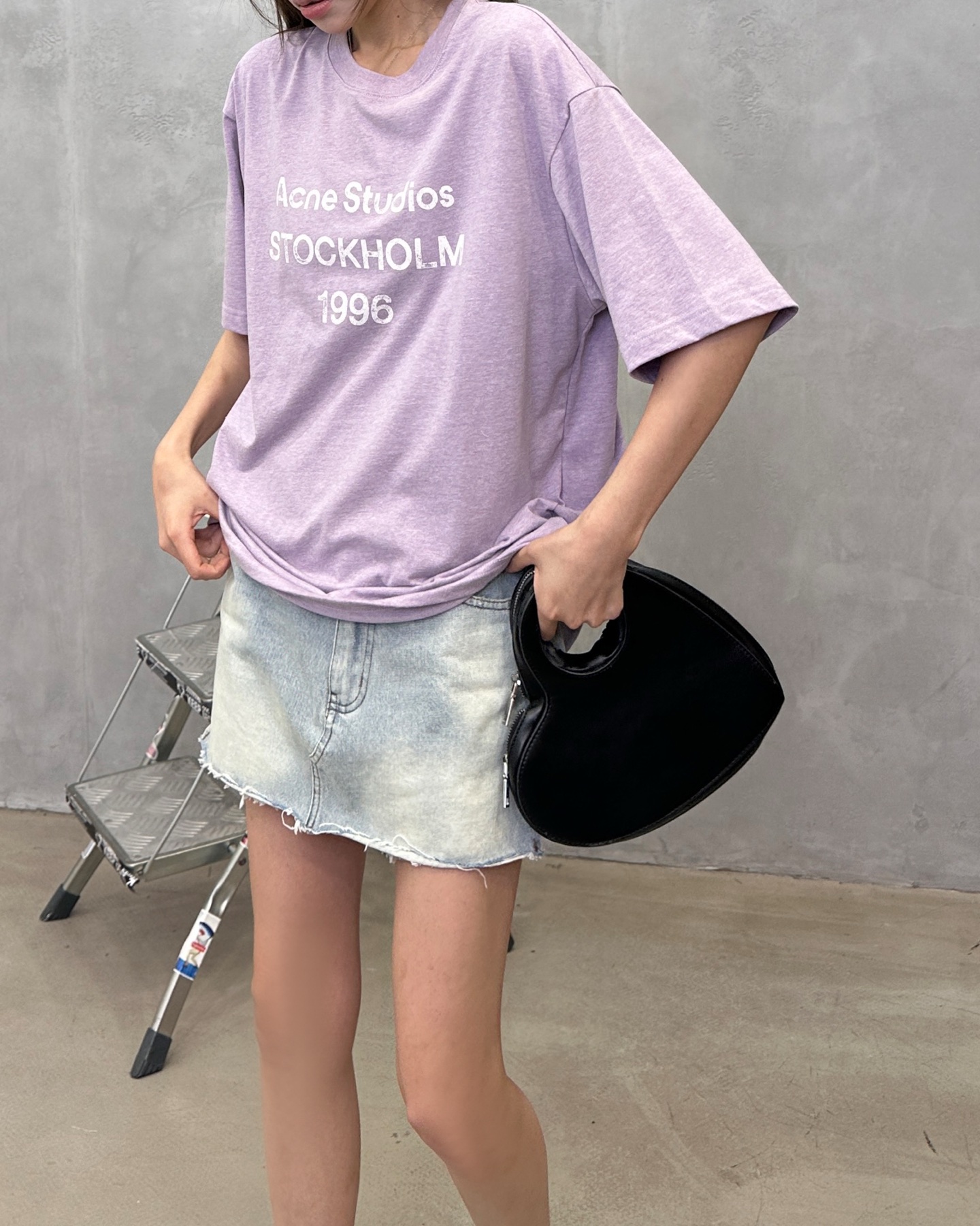 Acne ｜ 新款短袖t，成衣洗水印花工艺，休闲时尚，男女同款，尺码sml