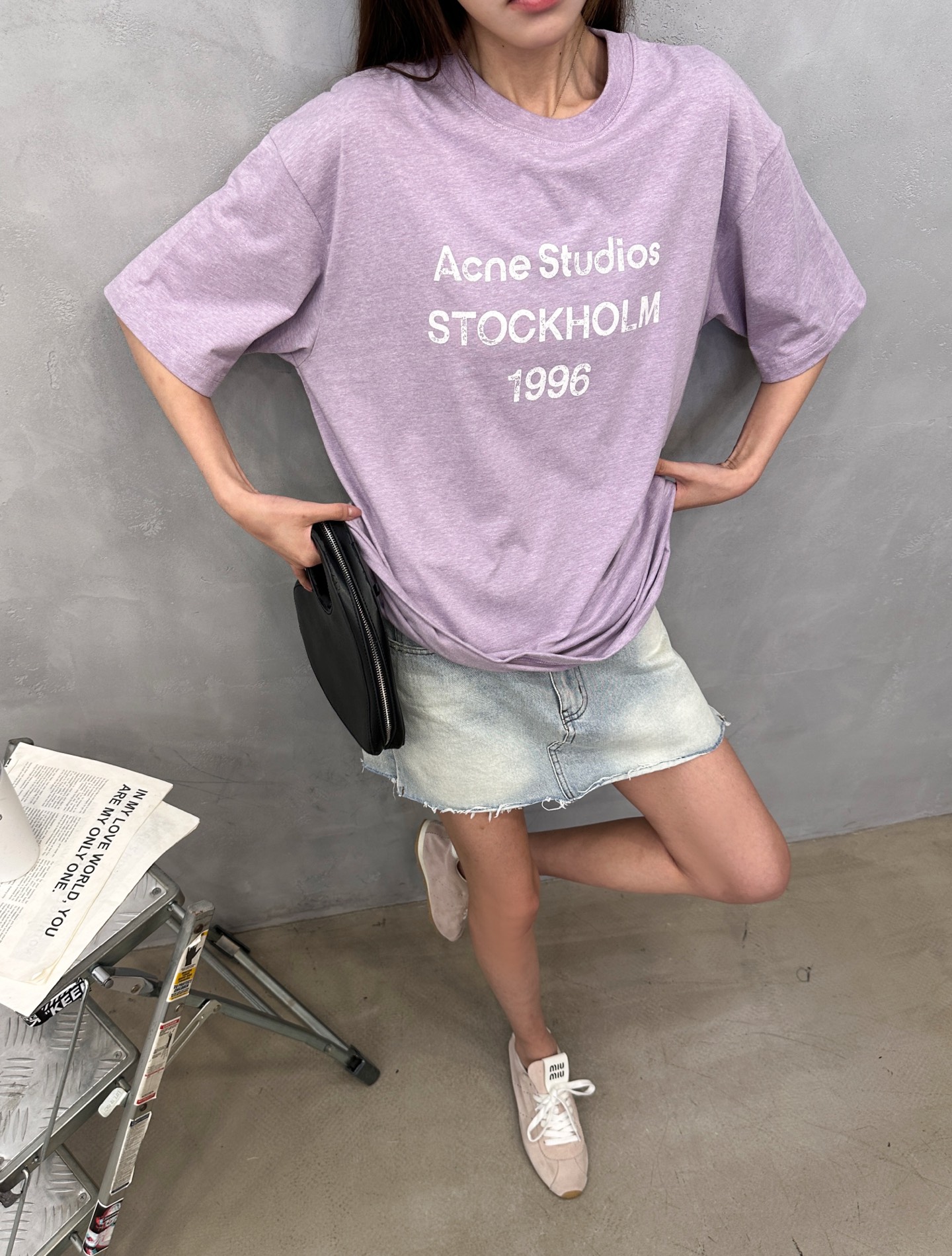 Acne ｜ 新款短袖t，成衣洗水印花工艺，休闲时尚，男女同款，尺码sml