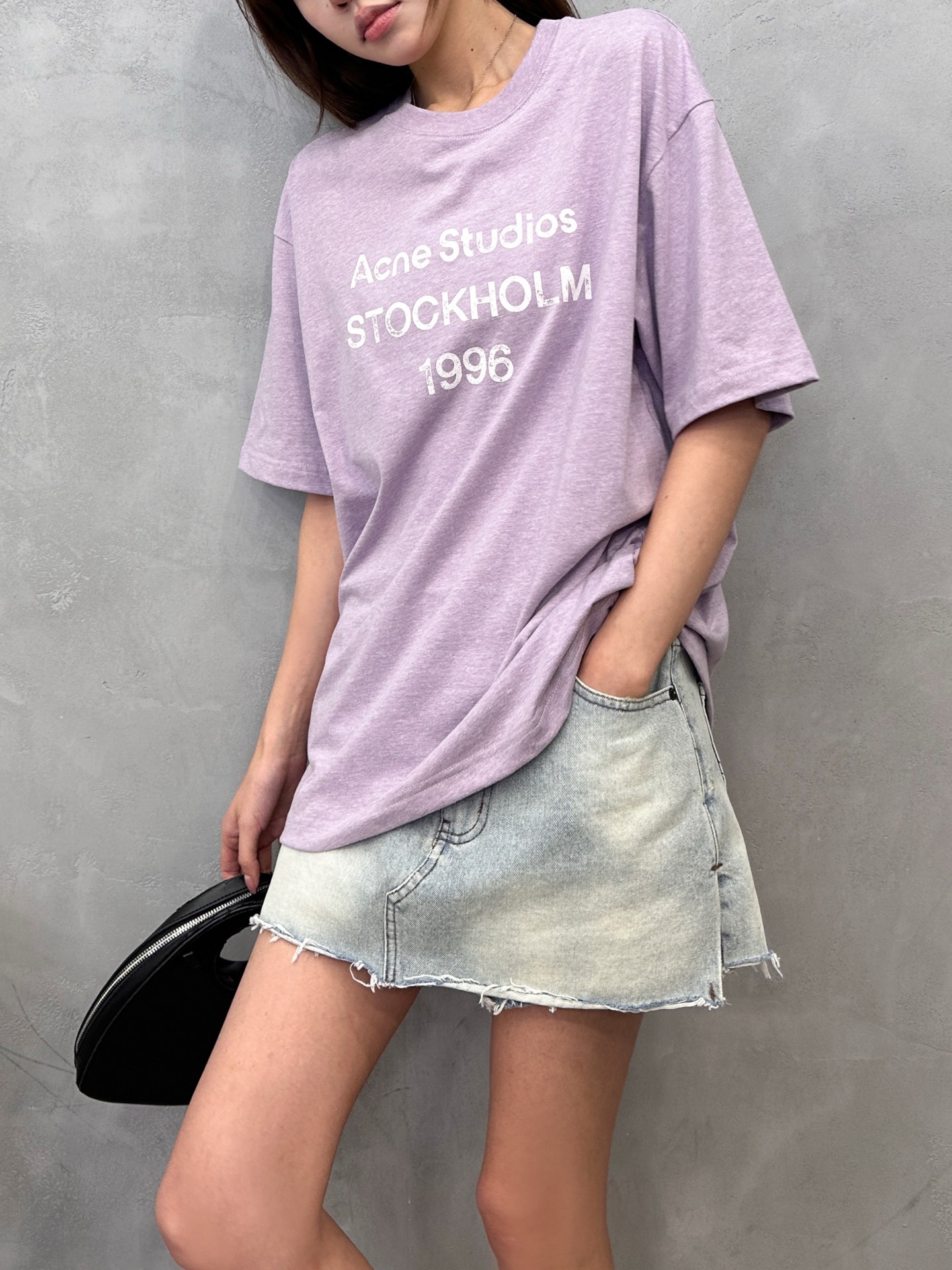 Acne ｜ 新款短袖t，成衣洗水印花工艺，休闲时尚，男女同款，尺码sml