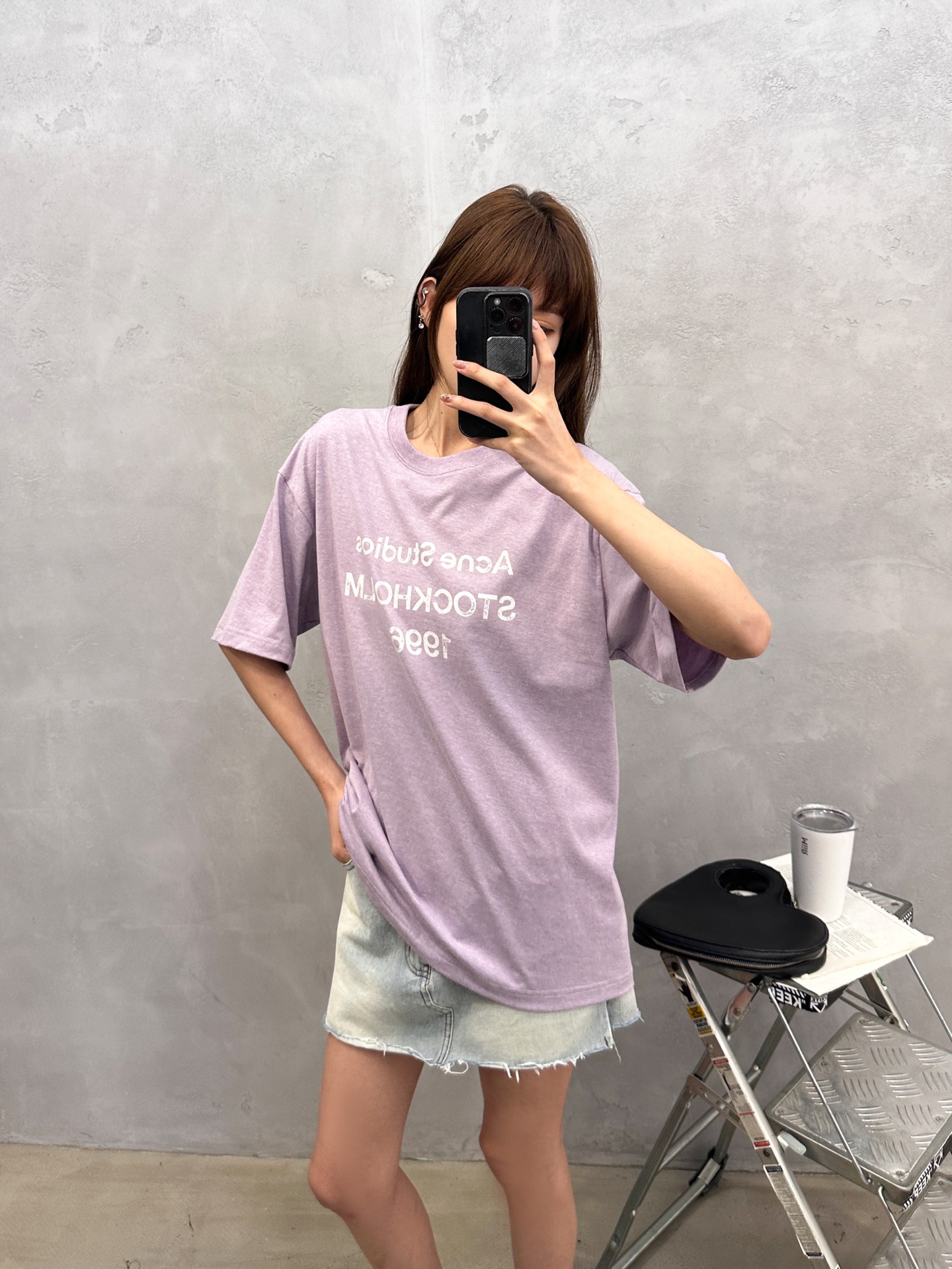 Acne ｜ 新款短袖t，成衣洗水印花工艺，休闲时尚，男女同款，尺码sml