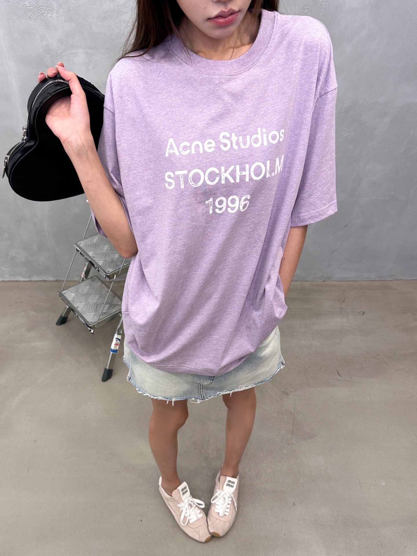 Acne ｜ 新款短袖t，成衣洗水印花工艺，休闲时尚，男女同款，尺码sml