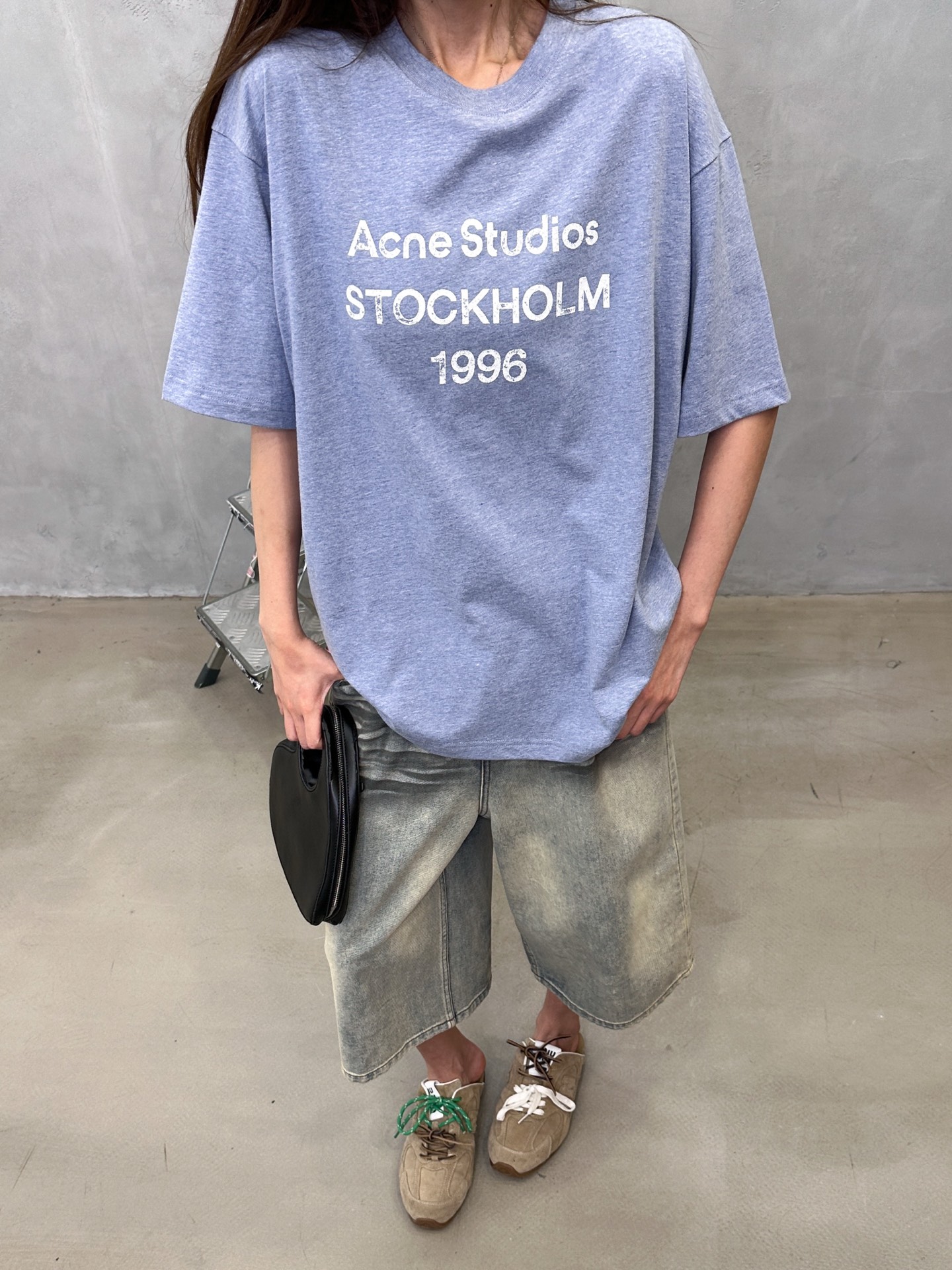 Acne ｜ 新款短袖t，成衣洗水印花工艺，休闲时尚，男女同款，尺码sml