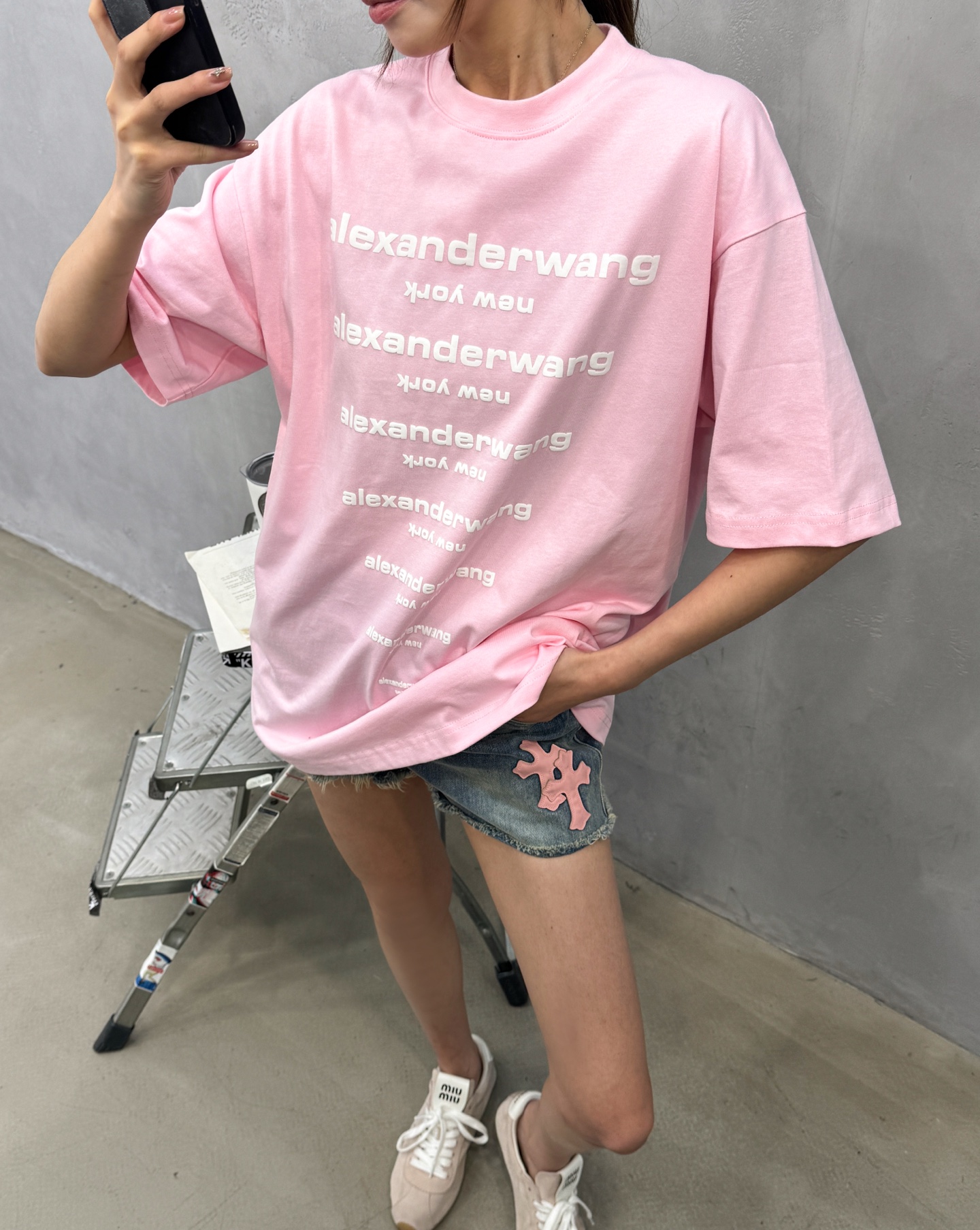 大王 ｜ 新款短袖t，成衣洗水炒色加发泡印花工艺，休闲时尚，男女同款，尺码sml