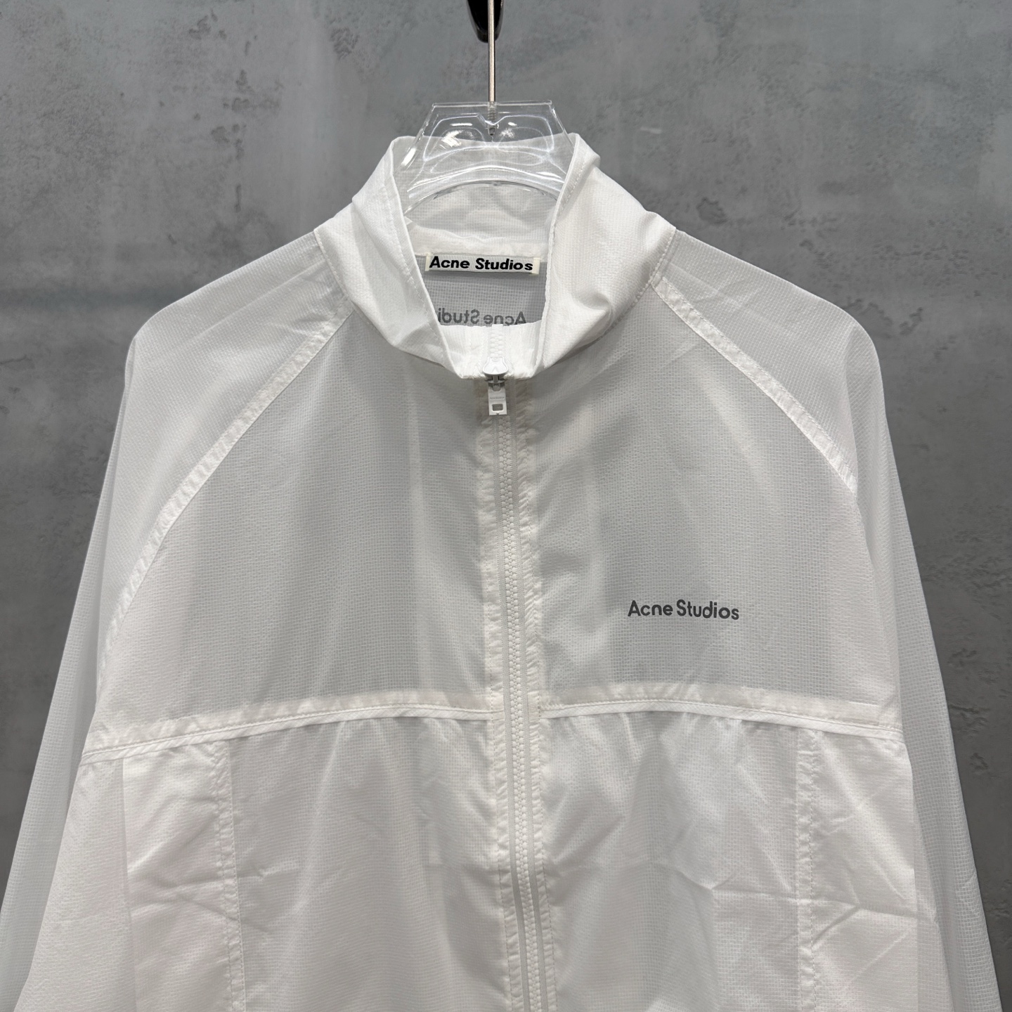 Acne ｜ 新款防晒上衣，品牌经典反光印花标，机边绳结构款式设计，休闲时尚，尺码sml