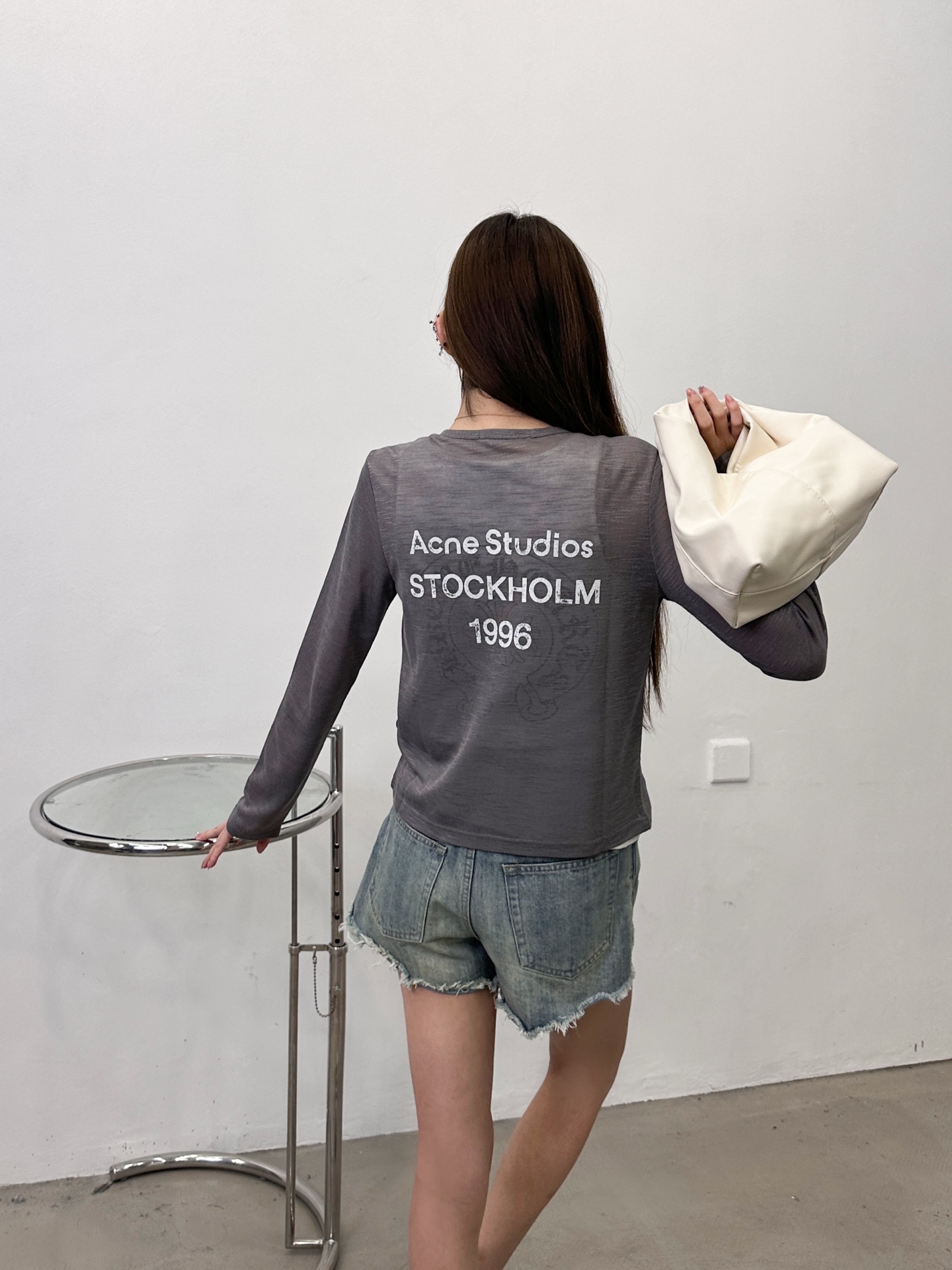 Acne ｜ 新款休闲开衫，品牌经典印花标，进口麻料混纺面料，时尚休闲，尺码sml