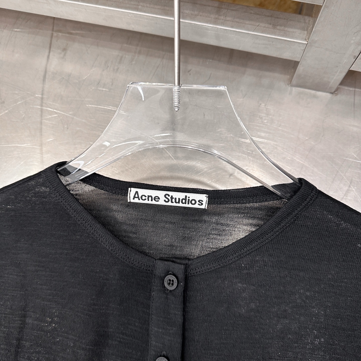 Acne ｜ 新款休闲开衫，品牌经典印花标，进口麻料混纺面料，时尚休闲，尺码sml