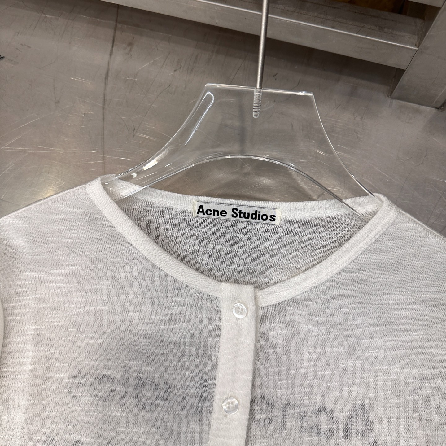 Acne ｜ 新款休闲开衫，品牌经典印花标，进口麻料混纺面料，时尚休闲，尺码sml