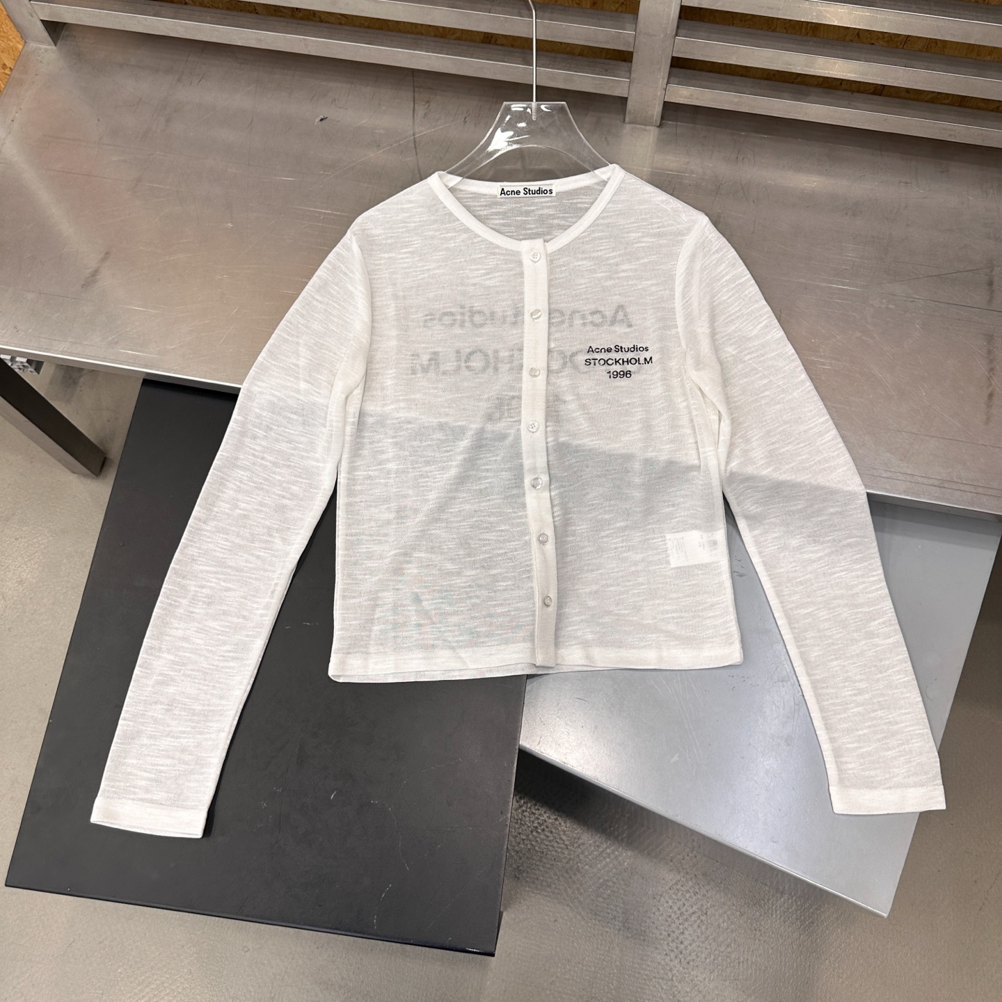 Acne ｜ 新款休闲开衫，品牌经典印花标，进口麻料混纺面料，时尚休闲，尺码sml