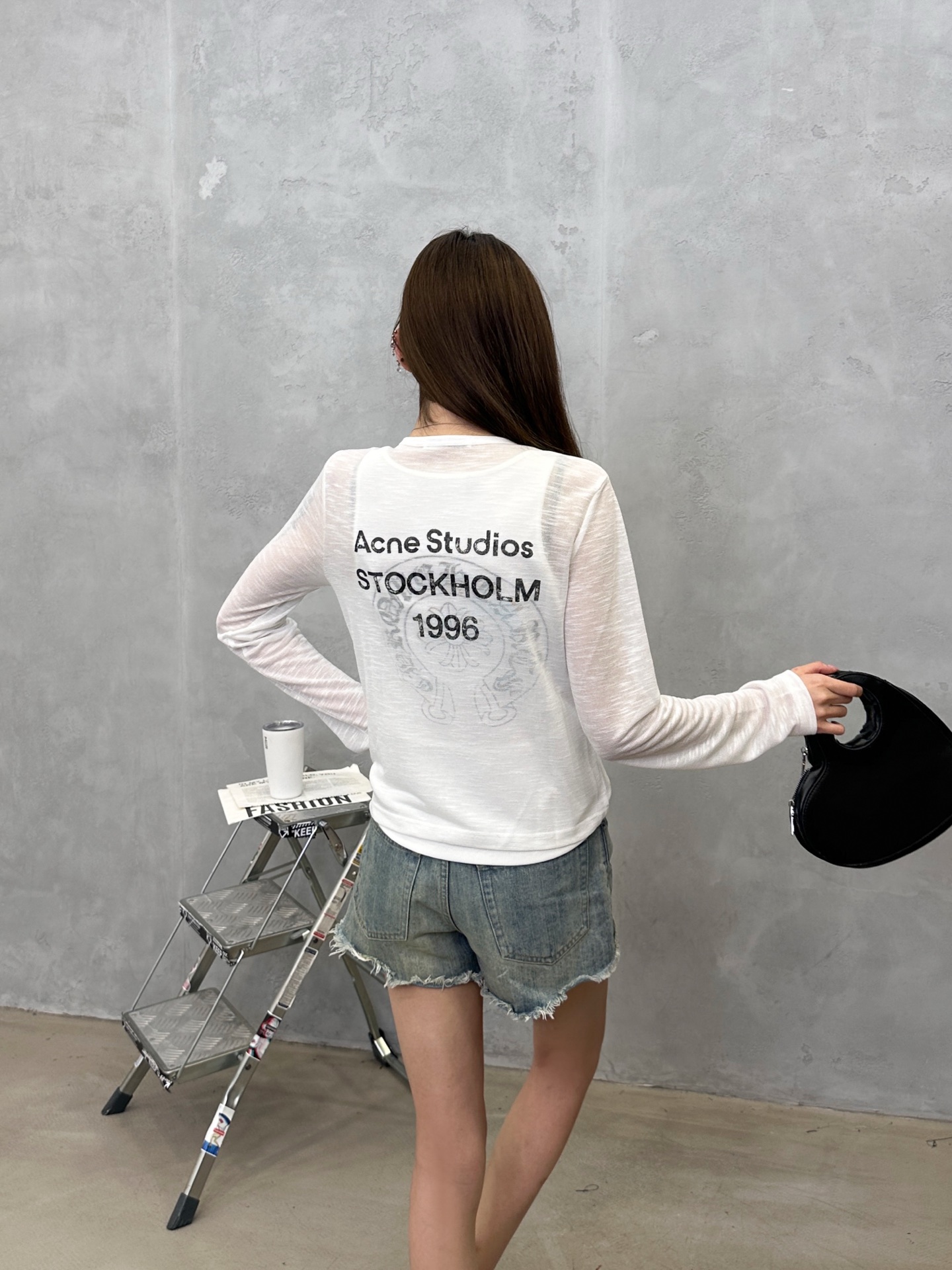 Acne ｜ 新款休闲开衫，品牌经典印花标，进口麻料混纺面料，时尚休闲，尺码sml