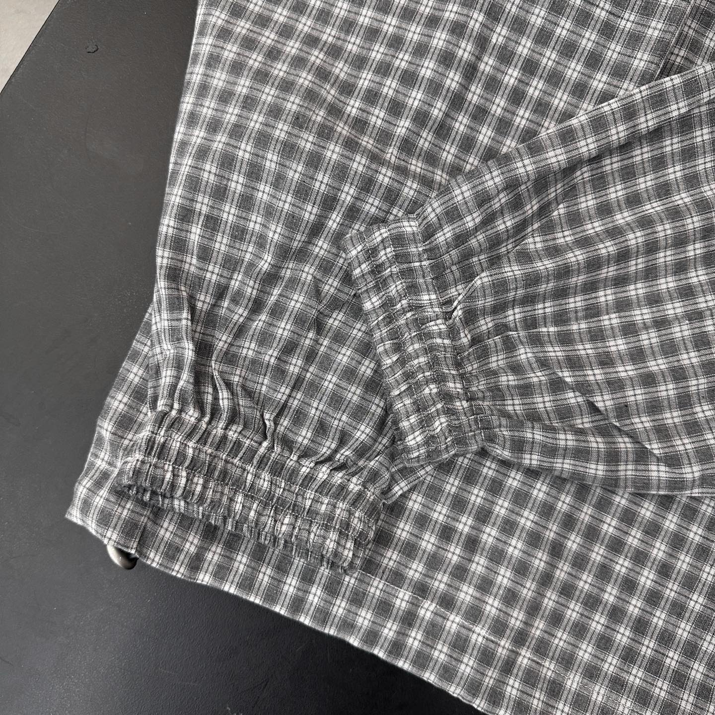 Acne ｜ 新款开衫外套，前后经典印花标，轻薄全棉色织格纹面料，时尚休闲，尺码sml