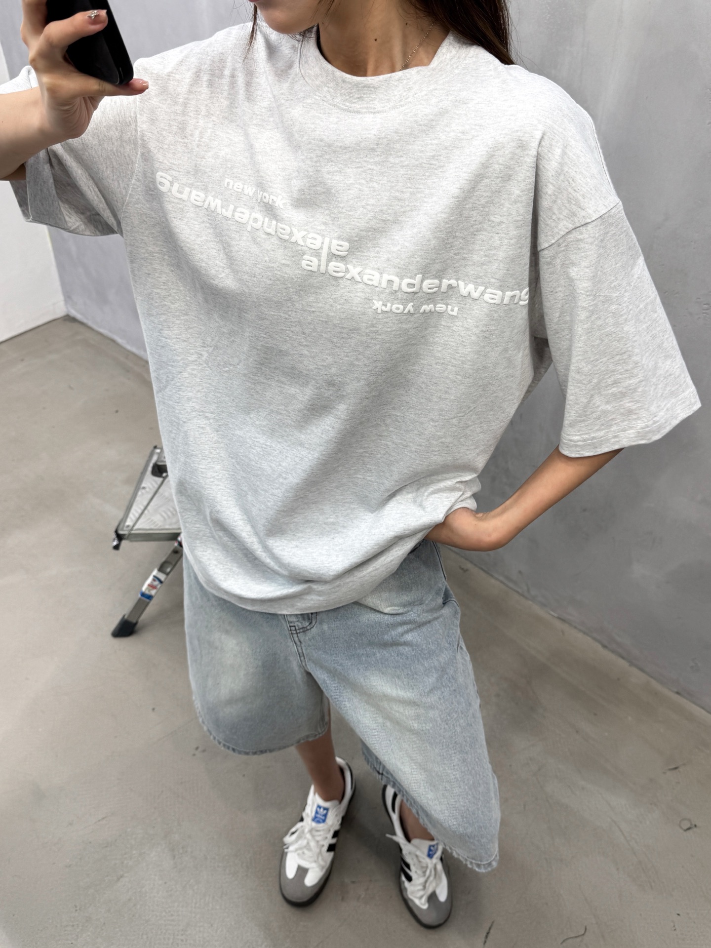 大王 ｜ 新款短袖t，成衣洗水炒色加发泡印花工艺，休闲时尚，男女同款，尺码sml