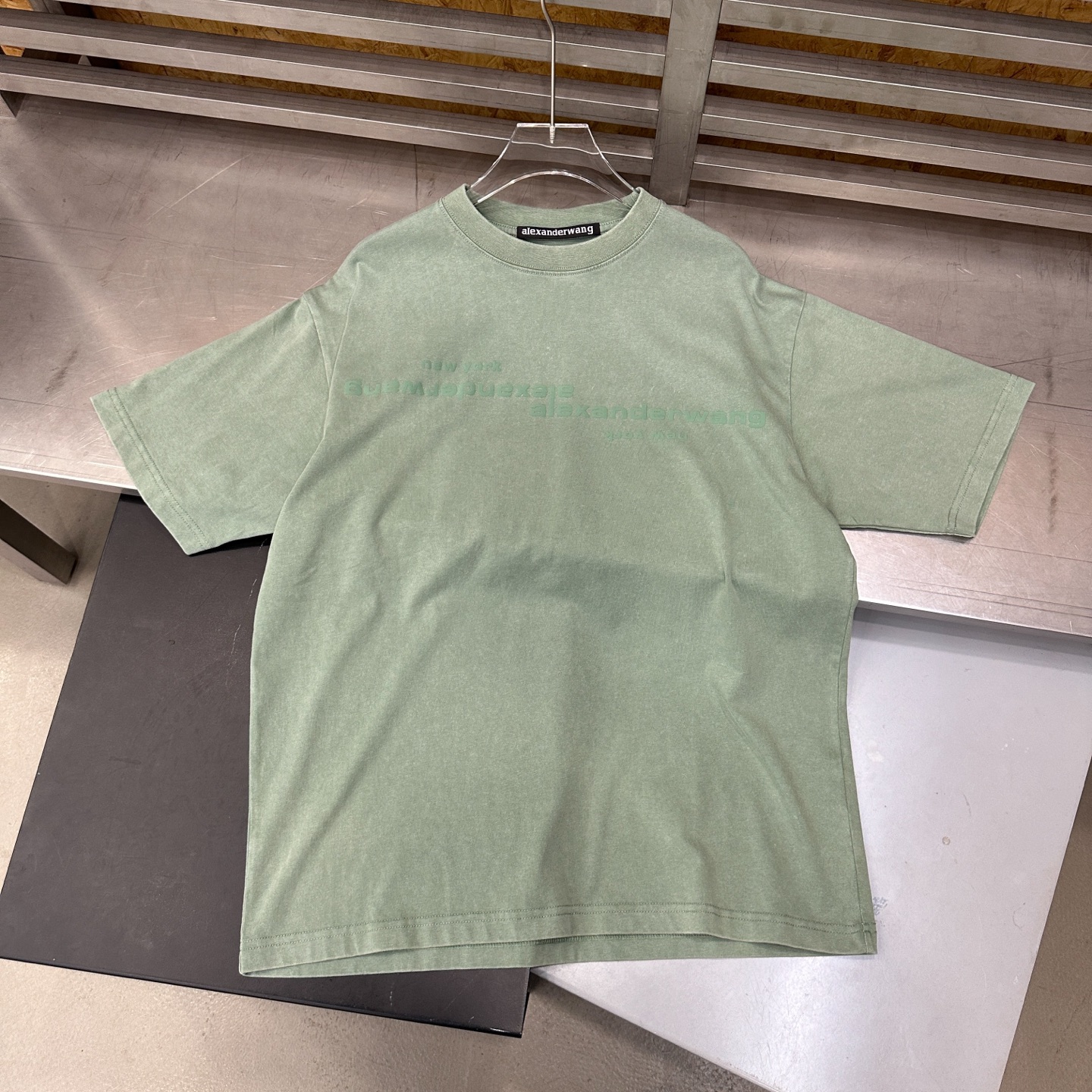 大王 ｜ 新款短袖t，成衣洗水炒色加发泡印花工艺，休闲时尚，男女同款，尺码sml