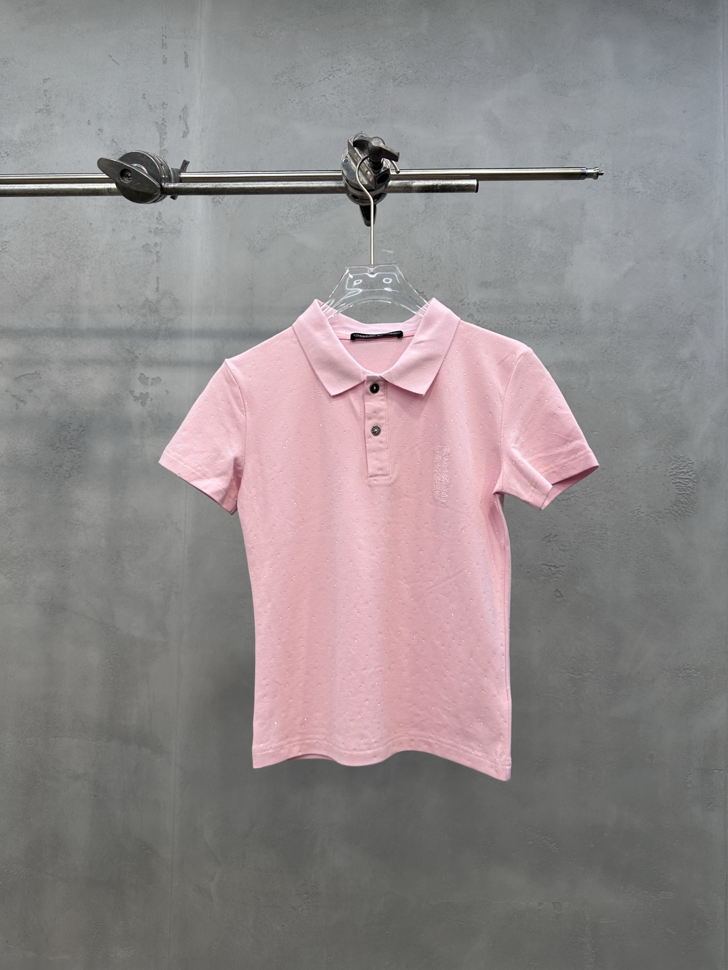 NO:889274,Chrome Hearts ｜ New short-sleeved polo, brand classic embroidery logo plus garment washing and hot diamond processing, casual fashion, size sml, Chrome Hearts-clothing, chrome hearts, T-shirt,19860909克罗心 ｜ 新款短袖polo,品牌经典刺绣标加成衣洗水烫钻工艺,休闲时尚,尺码sml,克罗心-服装,chrome hearts,T-shirt,,Women's clothing
