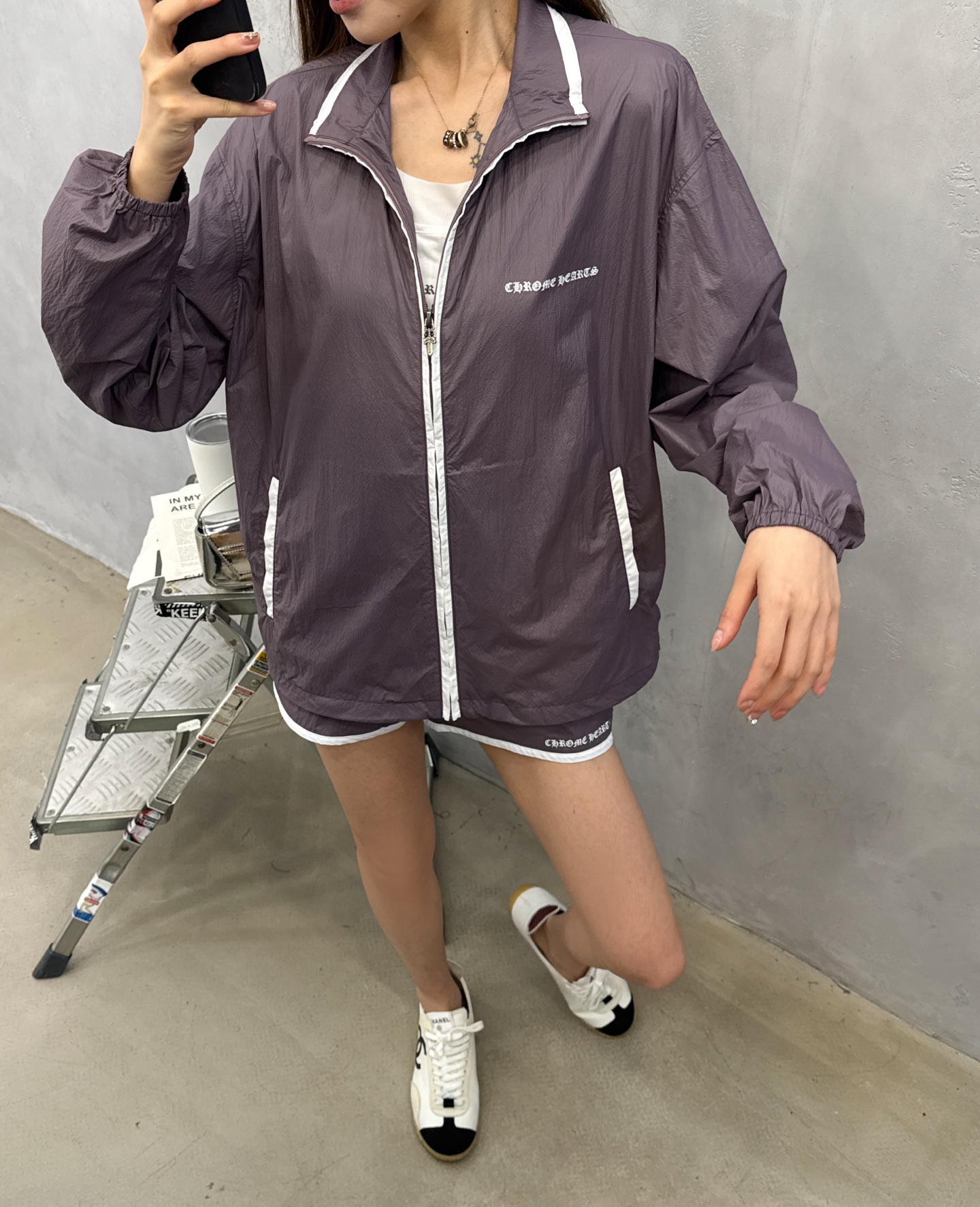 克罗心 ｜ 新款休闲防晒上衣，成衣洗水固色加品牌经典印花标工艺，特殊进口涂层轻薄防晒面料，撞色包边款式设