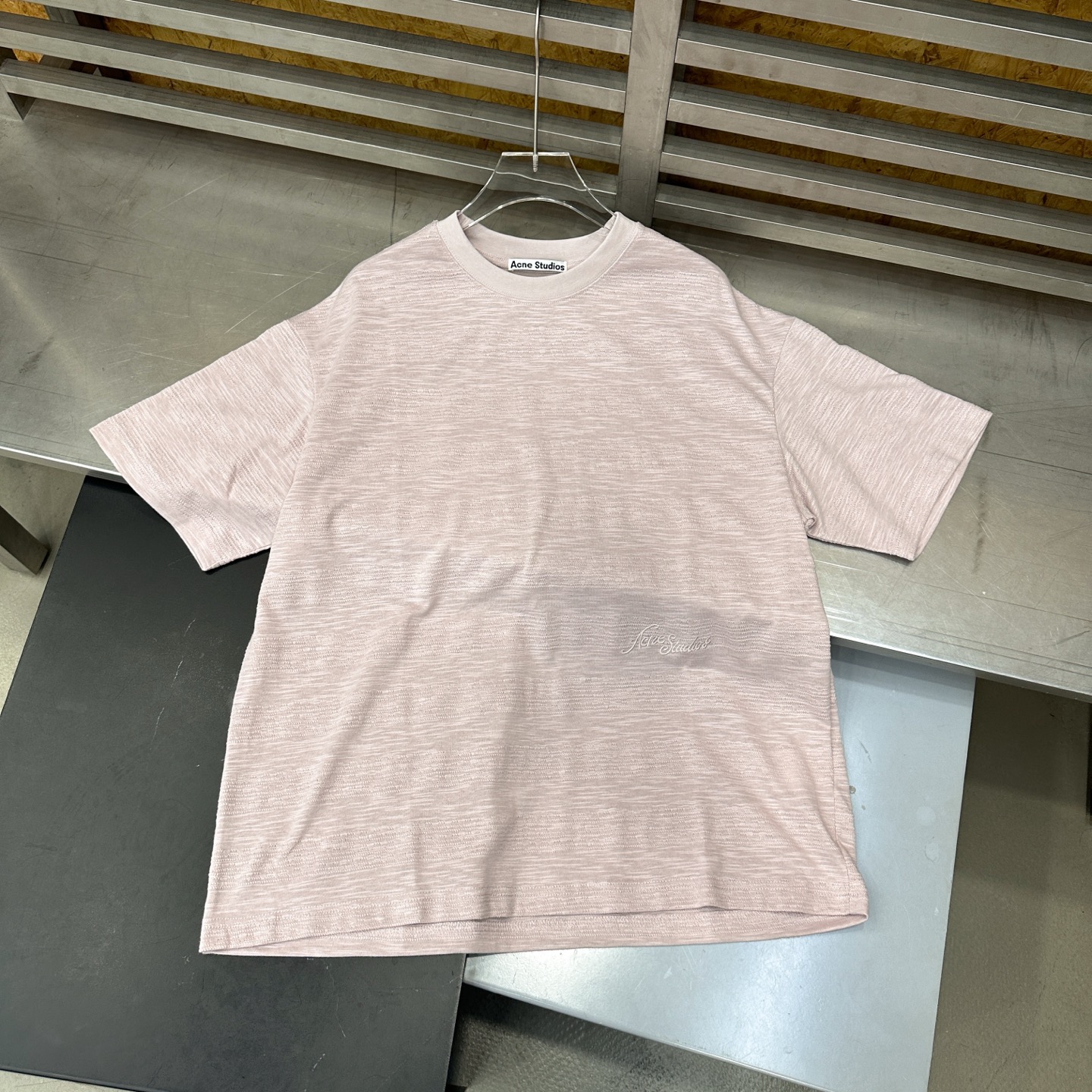 Acne ｜ 新款短袖t，品牌经典字母刺绣工艺，特殊提花高黏棉面料，时尚休闲，尺码sml