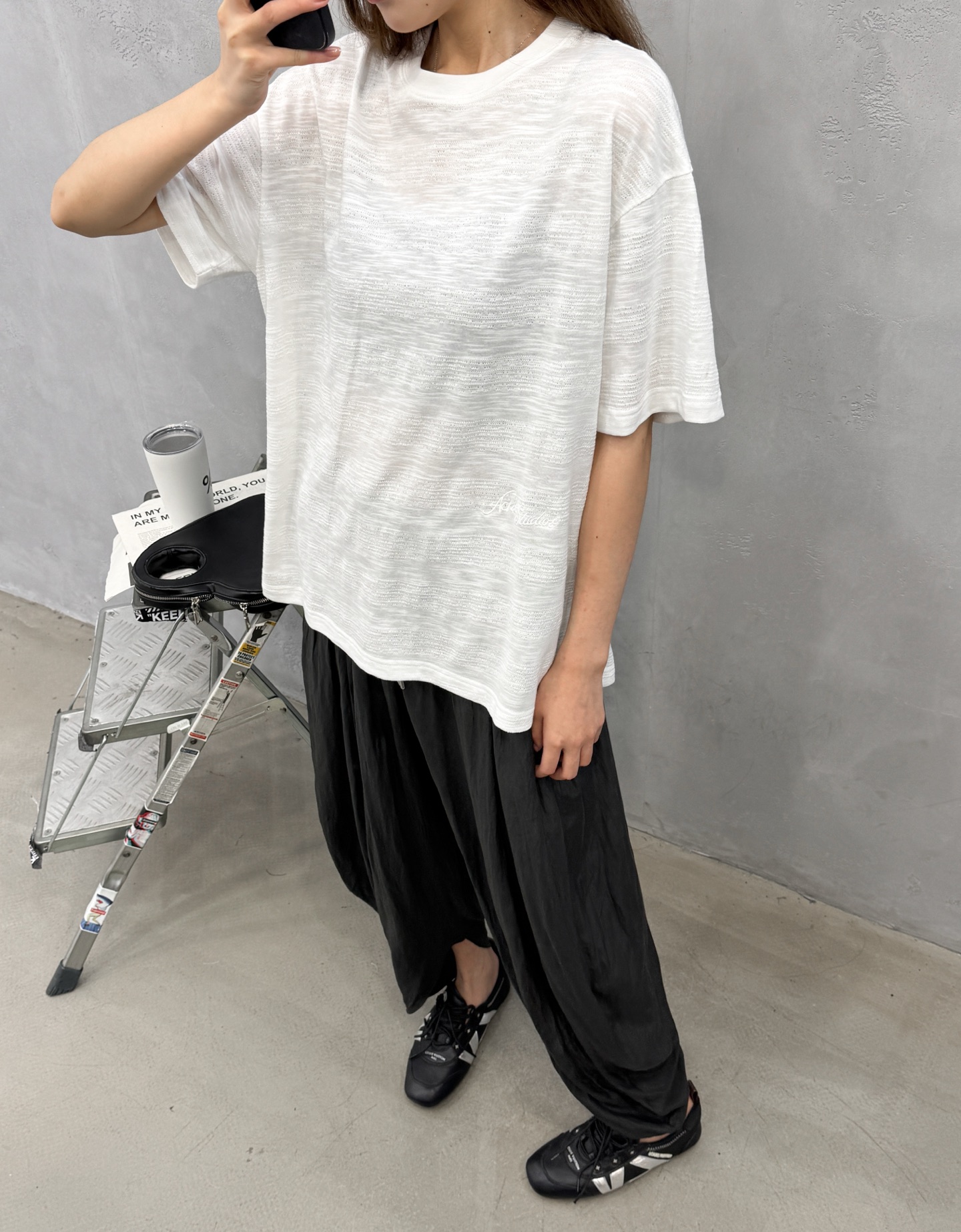 Acne ｜ 新款短袖t，品牌经典字母刺绣工艺，特殊提花高黏棉面料，时尚休闲，尺码sml