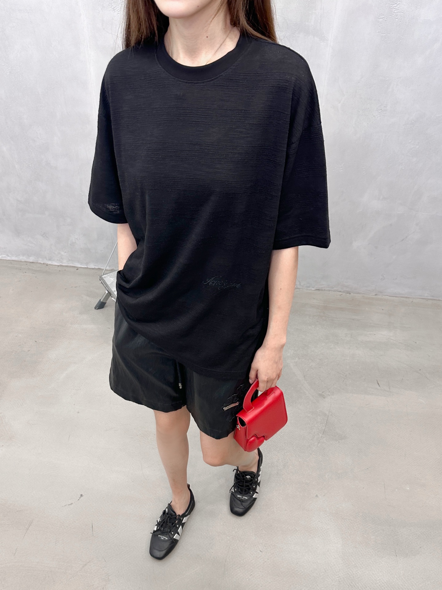 Acne ｜ 新款短袖t，品牌经典字母刺绣工艺，特殊提花高黏棉面料，时尚休闲，尺码sml