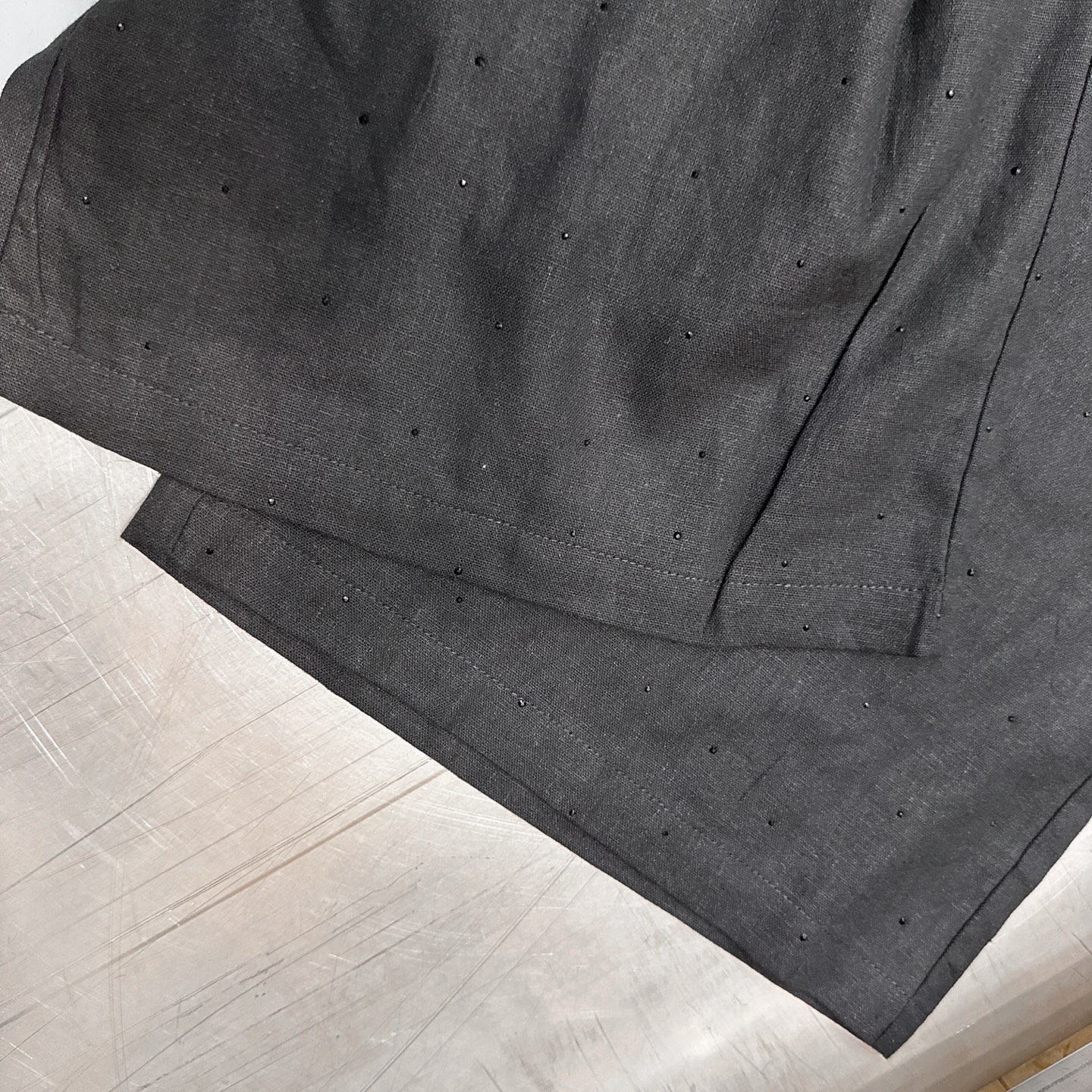 大王 ｜ 新款休闲裤，成衣洗水烫钻工艺，亚麻混纺面料，休闲时尚，尺码sml