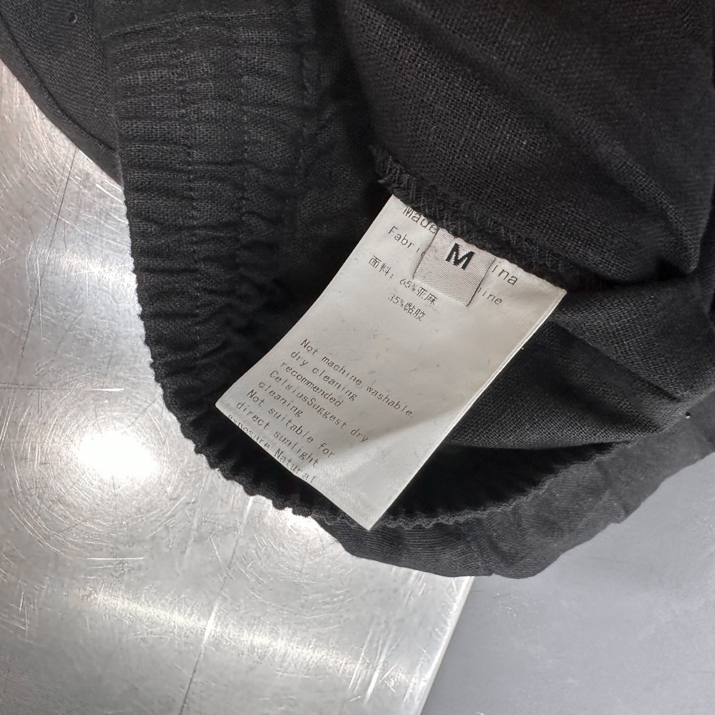 大王 ｜ 新款休闲裤，成衣洗水烫钻工艺，亚麻混纺面料，休闲时尚，尺码sml
