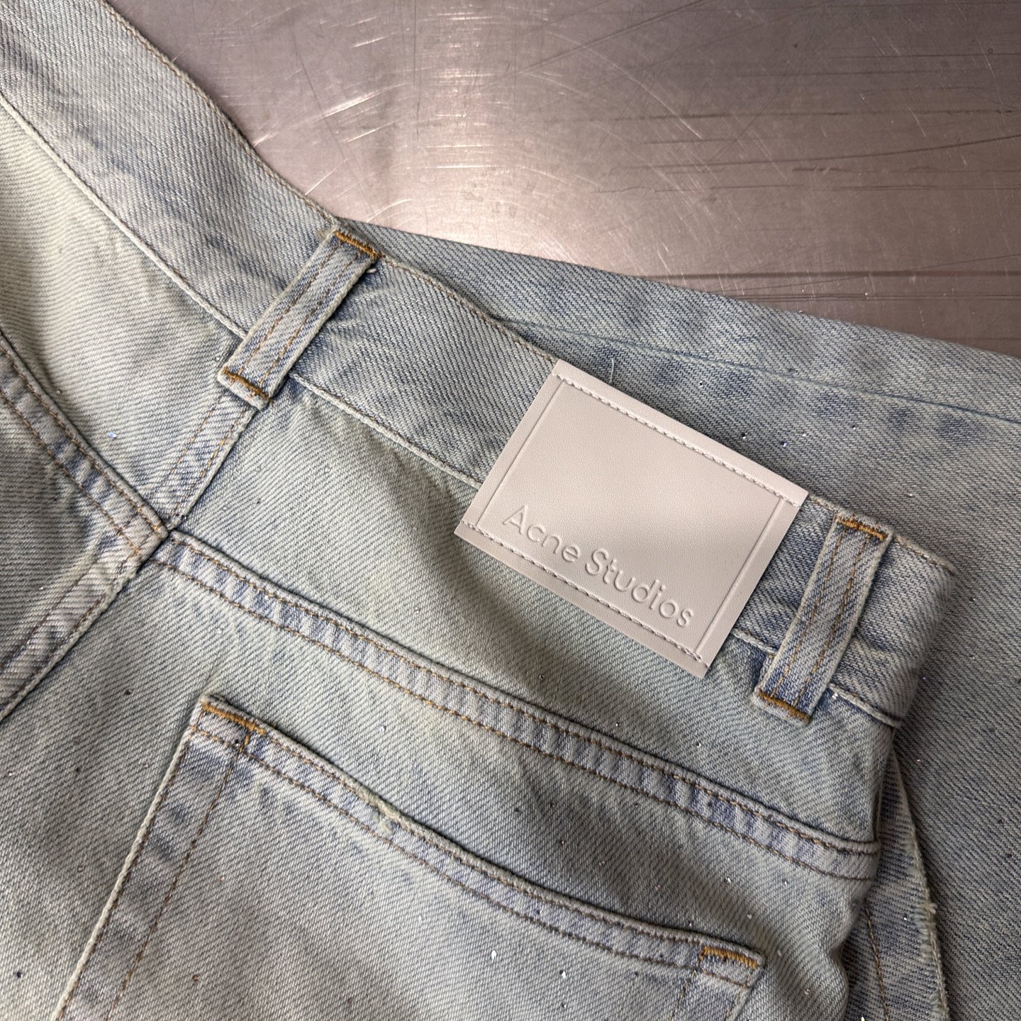 Acne ｜ 新款牛仔裤，成衣洗水烫钻工艺，休闲时尚，尺码sml
