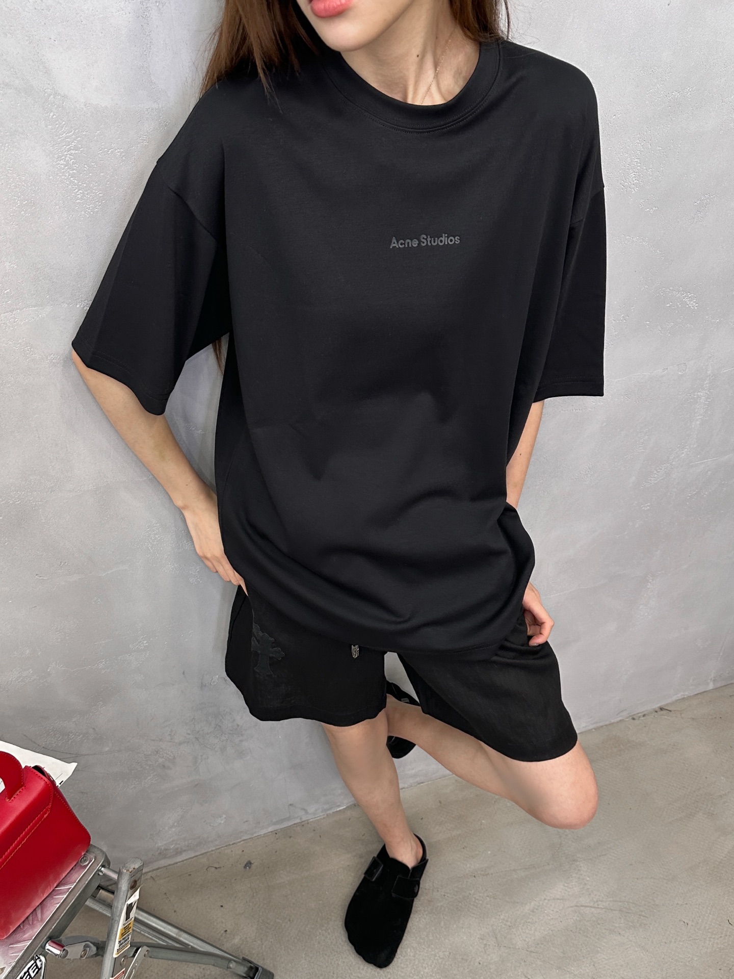 Acne ｜ 新款短袖t，品牌经典厚版印花标，日本进口蓝精莫代尔面料，时尚休闲，男女同款，尺码sml