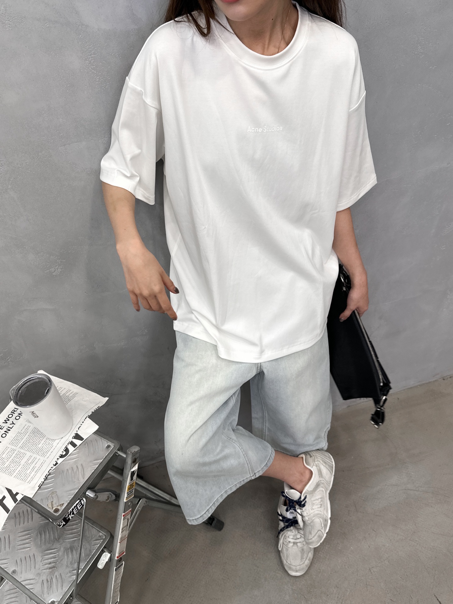 Acne ｜ 新款短袖t，品牌经典厚版印花标，日本进口蓝精莫代尔面料，时尚休闲，男女同款，尺码sml