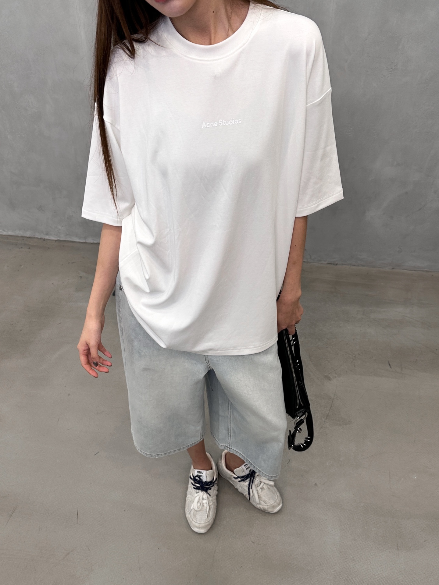 Acne ｜ 新款短袖t，品牌经典厚版印花标，日本进口蓝精莫代尔面料，时尚休闲，男女同款，尺码sml