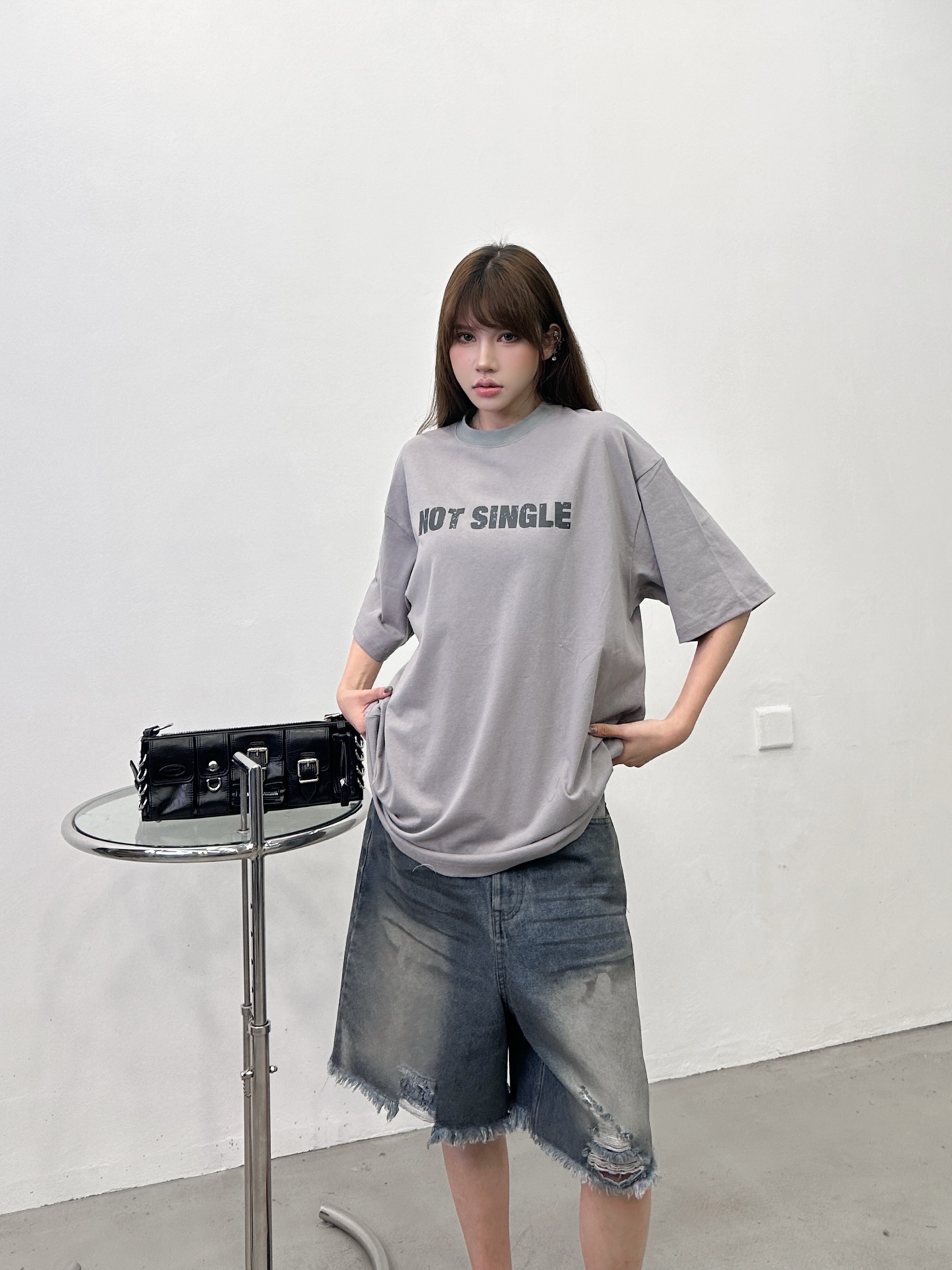 巴黎 ｜ 新款短袖t，成衣洗水吊磨加裂浆印花工艺，时尚休闲，男女同款，尺码sml