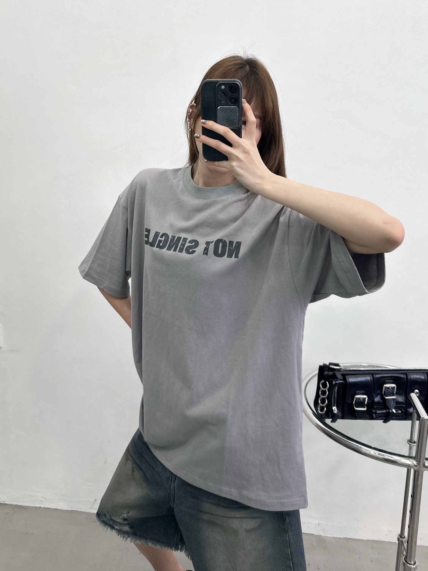 巴黎 ｜ 新款短袖t，成衣洗水吊磨加裂浆印花工艺，时尚休闲，男女同款，尺码sml