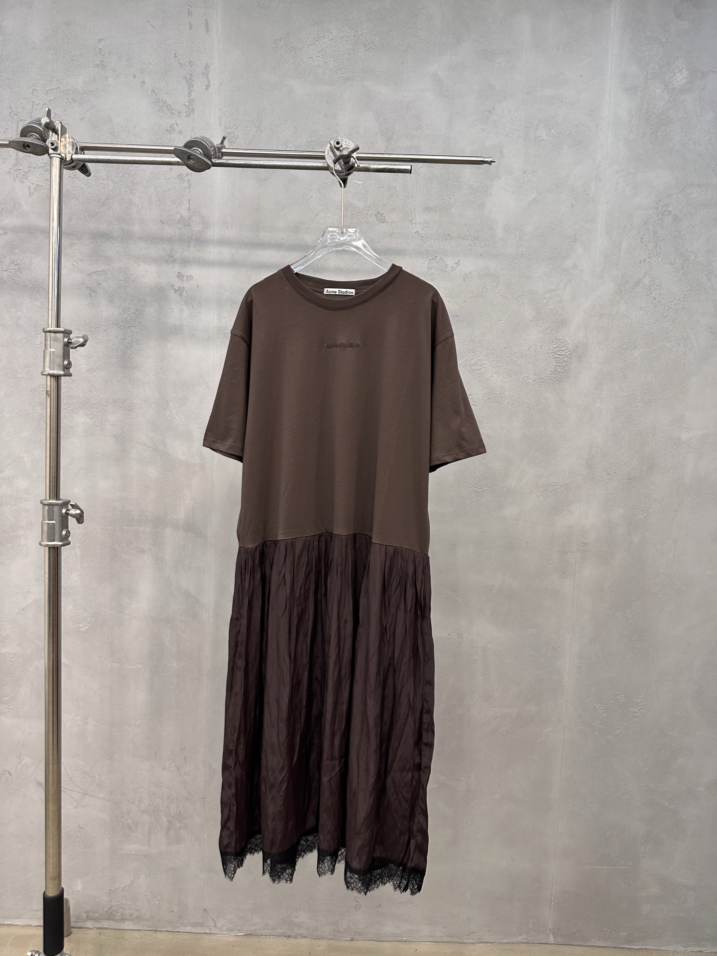 NO:923415,Acne | New style spliced ​​dress, brand classic embroidery logo, needle woven top and bottom splicing style, casual fashion, size sml, women's clothing, acne studios, skirts,19860909Acne ｜ 新款拼接连衣裙,品牌经典刺绣标,针梭织上下拼接款式,休闲时尚,尺码sml,女装,acne studios,skirts,,Women's clothing