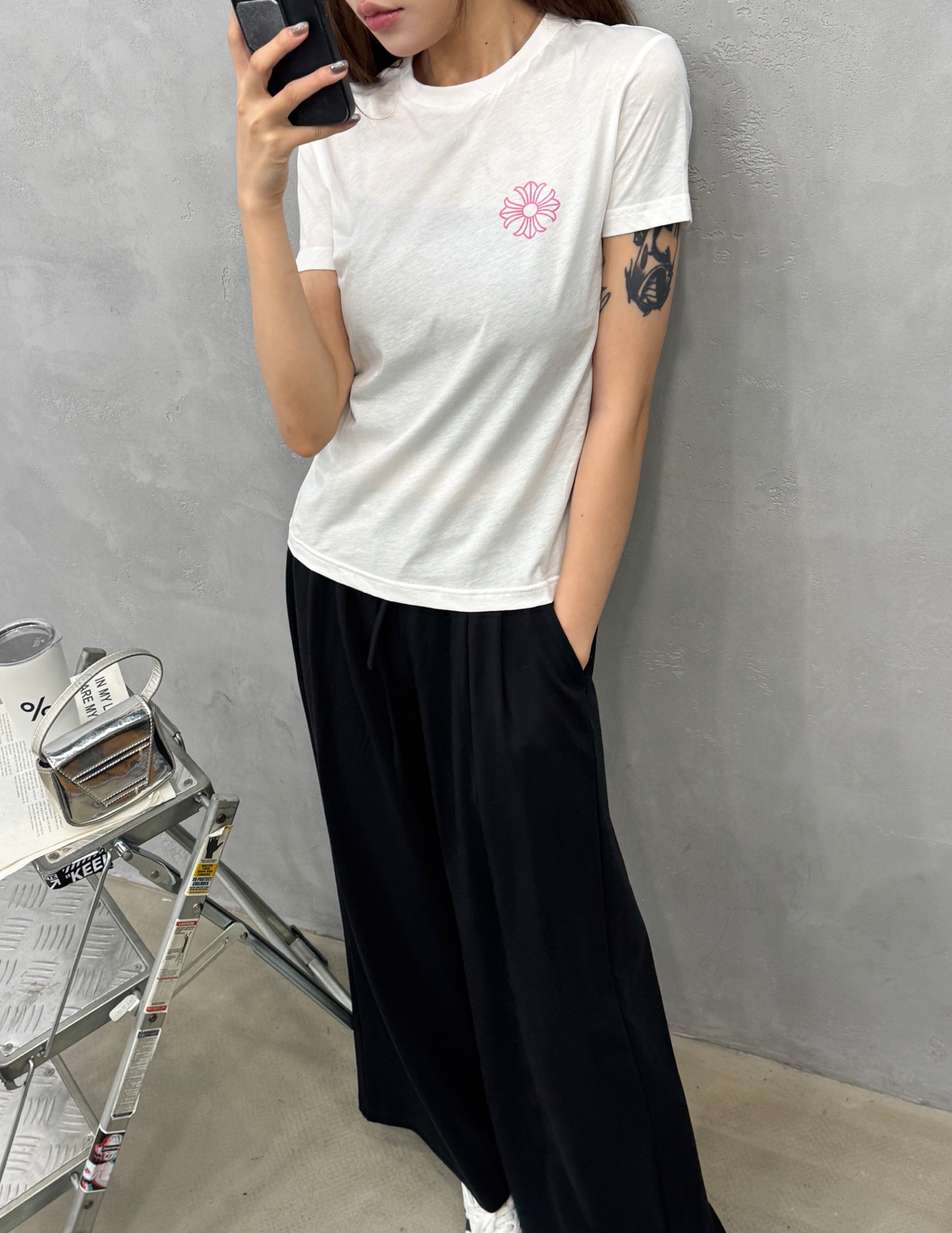 克罗心 ｜ 新款短袖t，品牌经典多处印花工艺，时尚休闲小版款式，尺码sml