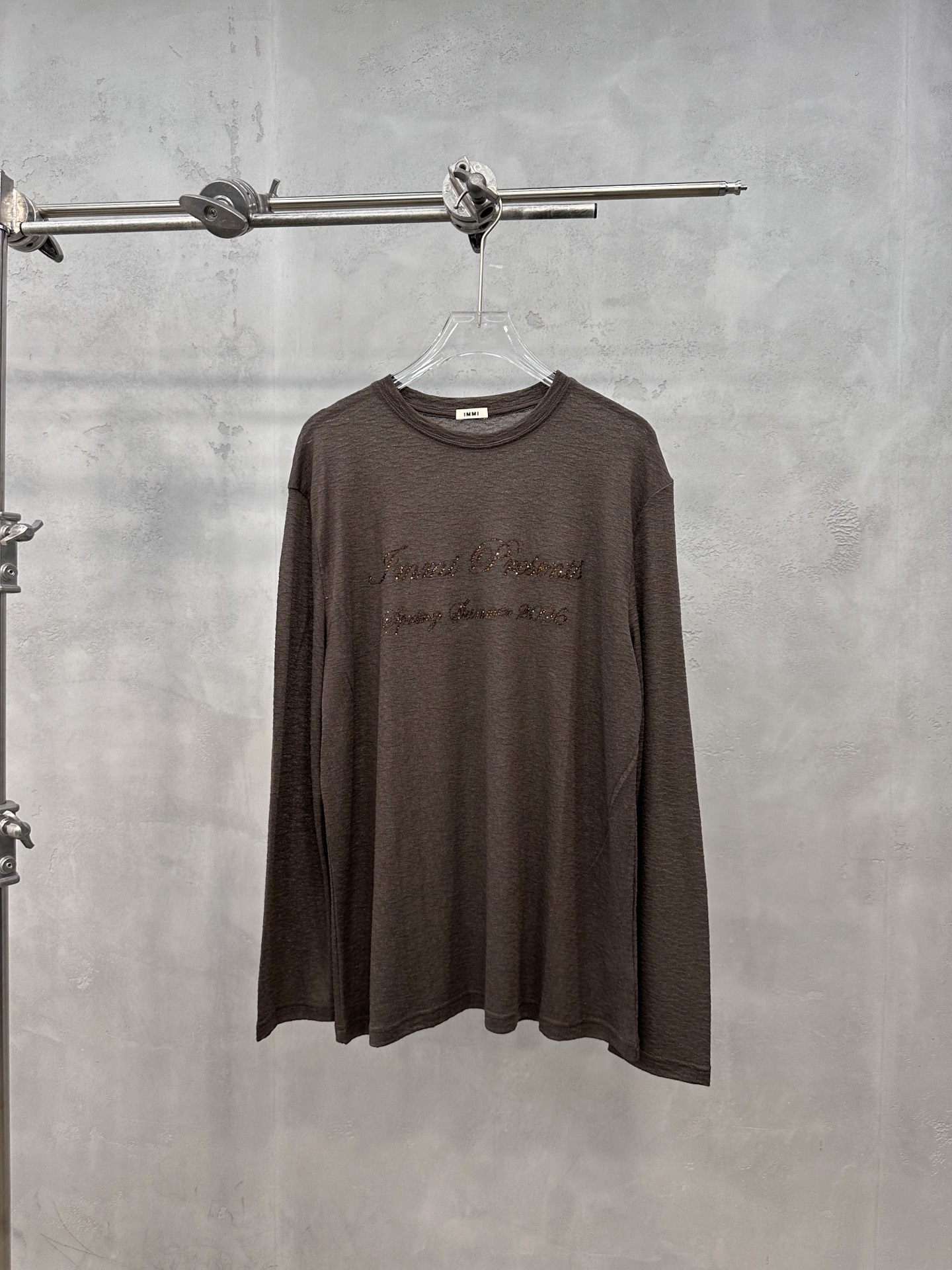 Acne ｜ 新款长袖罩衫，前后品牌经典字母烫钻工艺，进口天丝羊毛面料，休闲时尚，尺码sml
