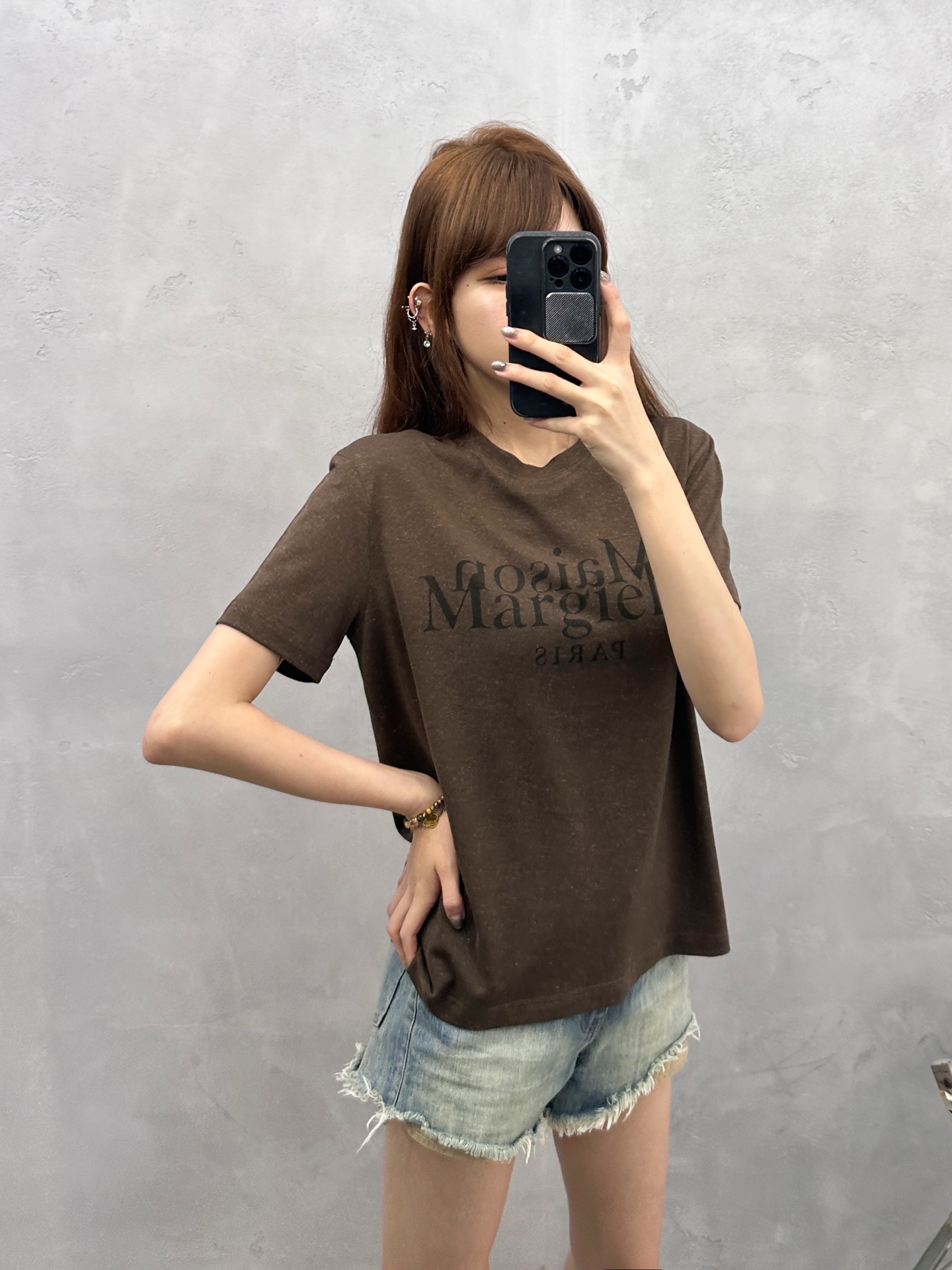 马吉拉 ｜ 新款短袖t，品牌经典印花内容，进口莱赛尔棉麻面料，时尚休闲，尺码sml
