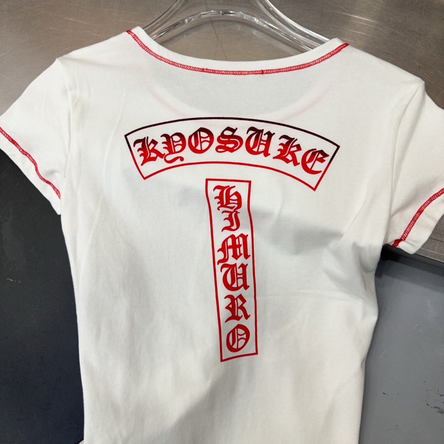 克罗心 ｜ 新款短袖t，品牌经典渐变印花工艺，撞色线固色做工，高黏棉面料，时尚休闲，尺码sml