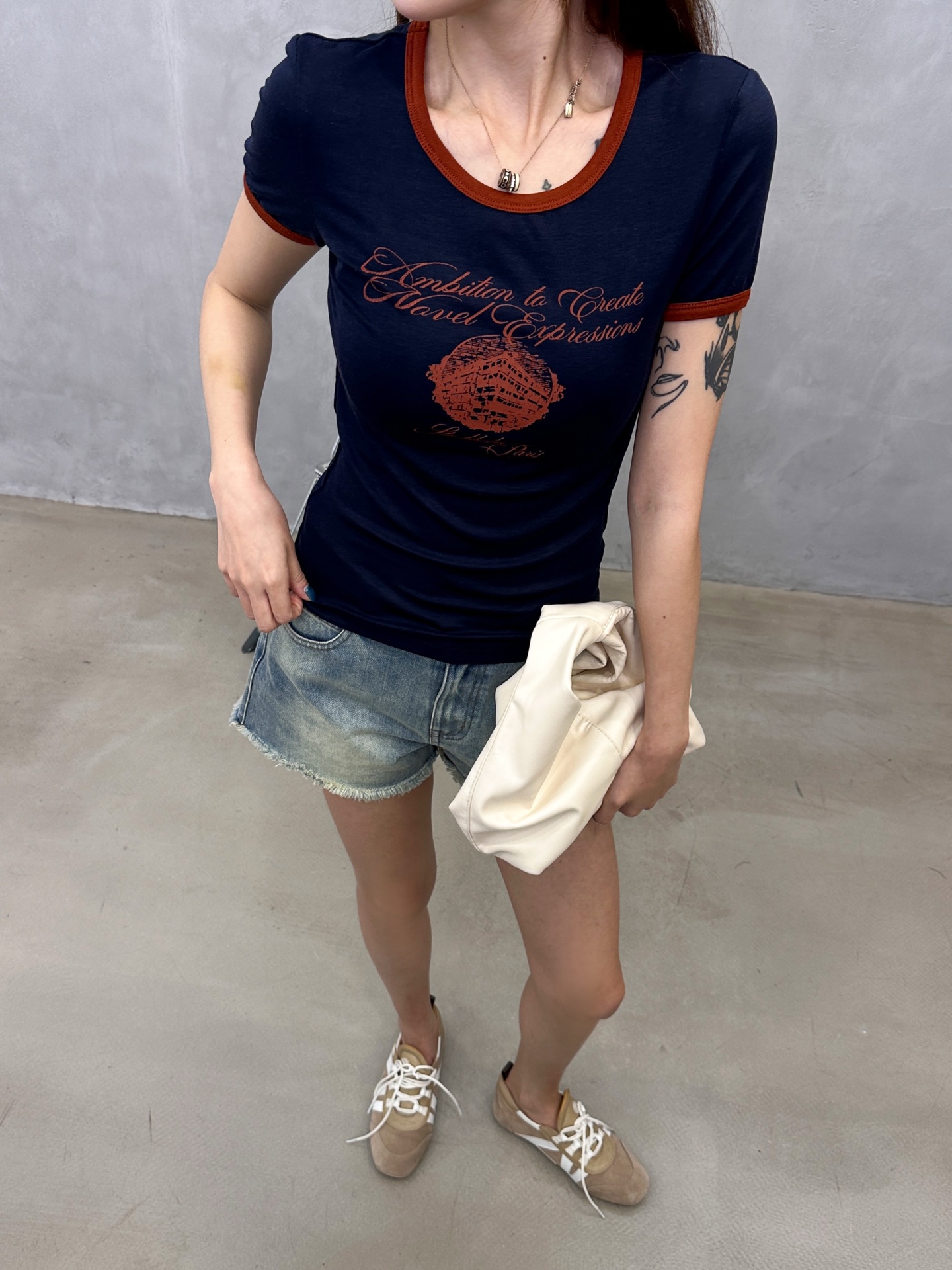Acne ｜ 新款短袖t，品牌经典前后印花工艺，成衣洗水固色工艺，进口莱赛尔羊毛面料，撞色螺纹款式设计，