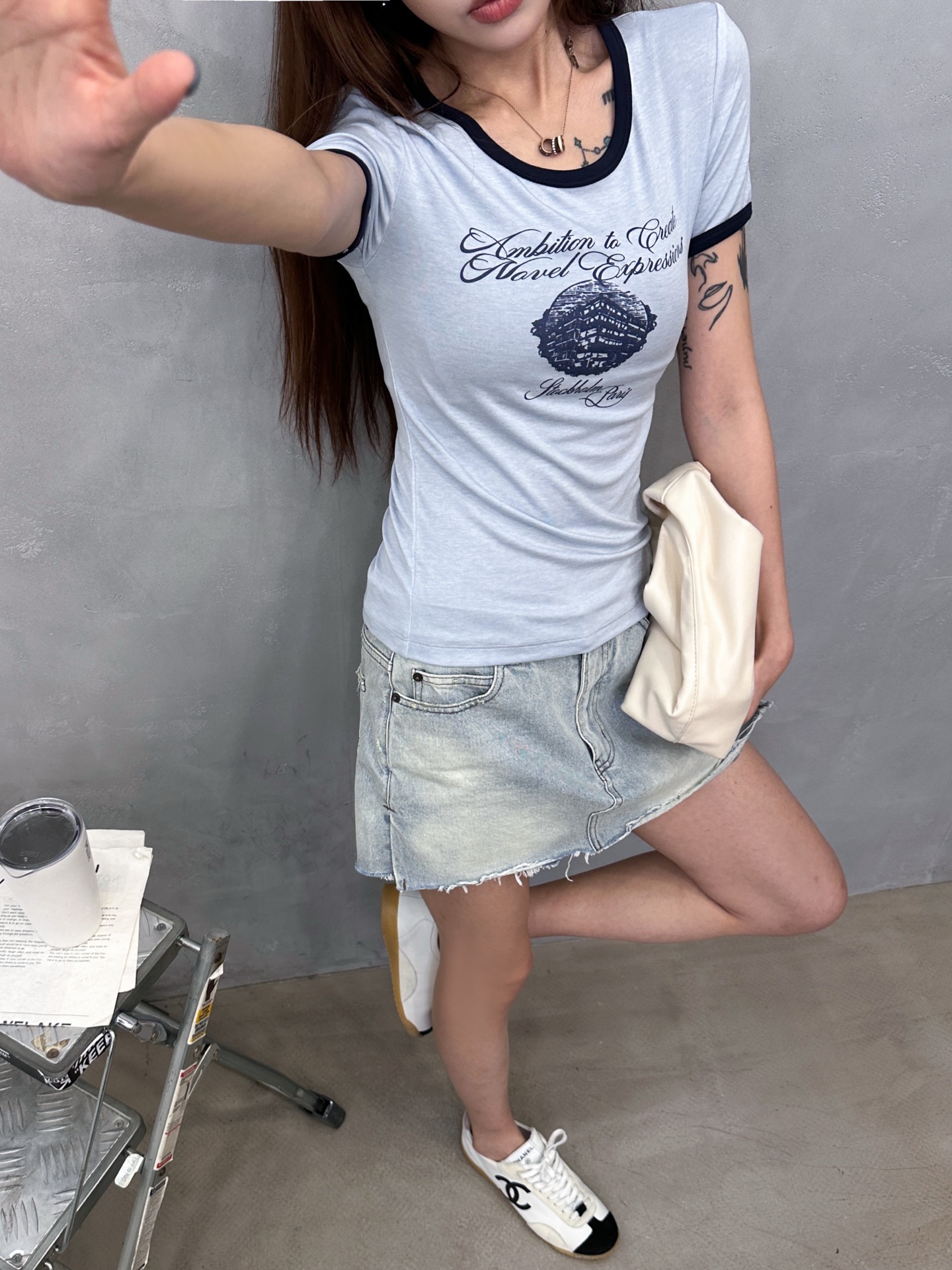 Acne ｜ 新款短袖t，品牌经典前后印花工艺，成衣洗水固色工艺，进口莱赛尔羊毛面料，撞色螺纹款式设计，