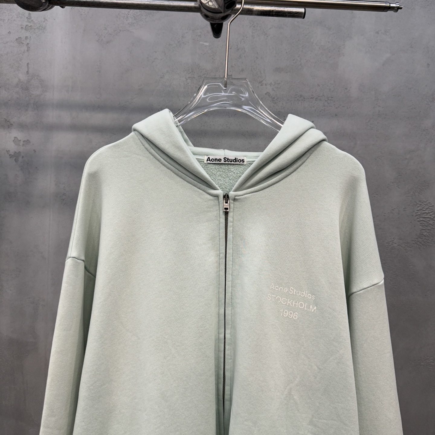 Acne ｜ 新款卫衣开衫，成衣洗水喷色加前后印花工艺，时尚休闲，尺码sml