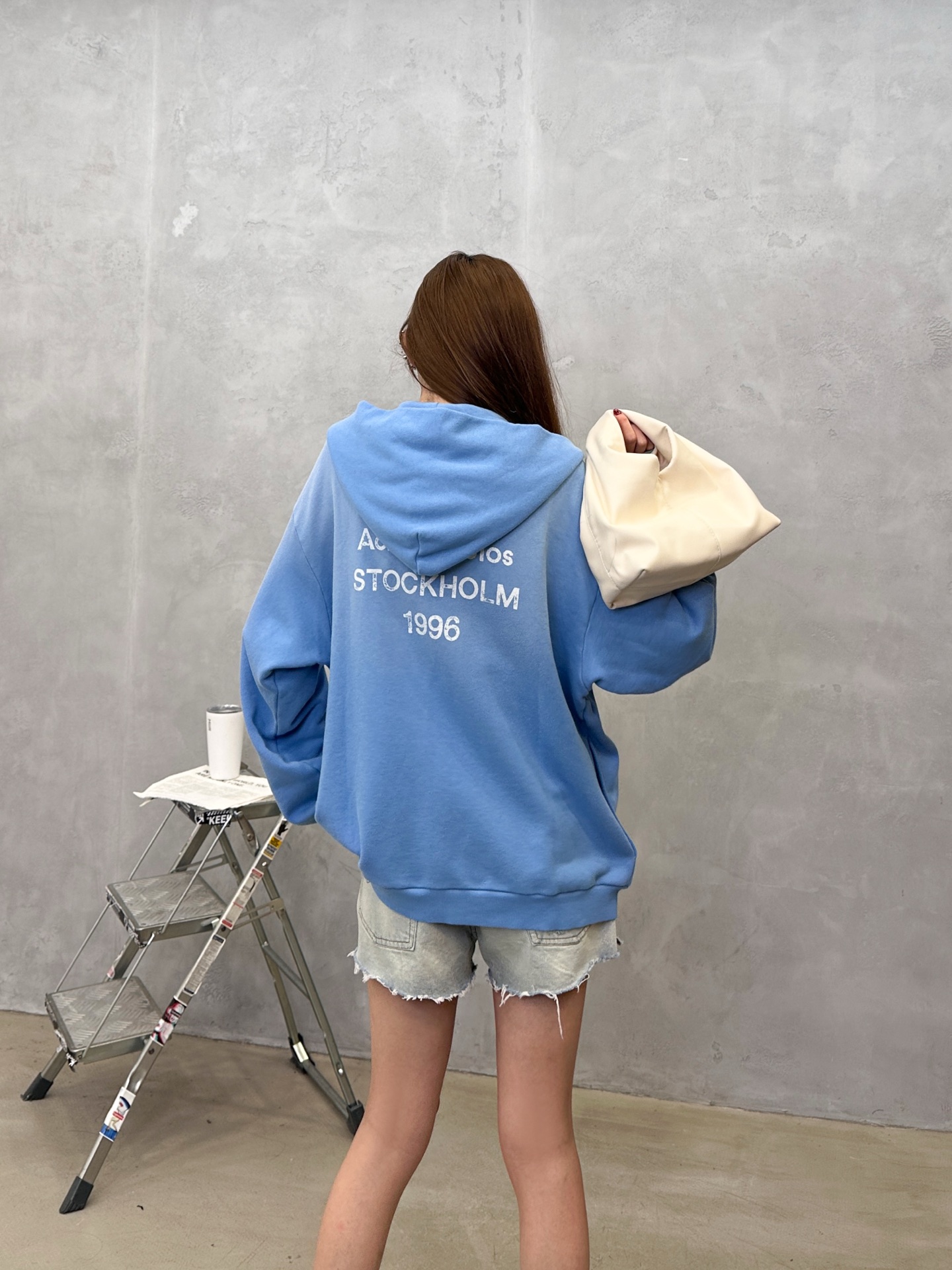 Acne ｜ 新款卫衣开衫，成衣洗水喷色加前后印花工艺，时尚休闲，尺码sml