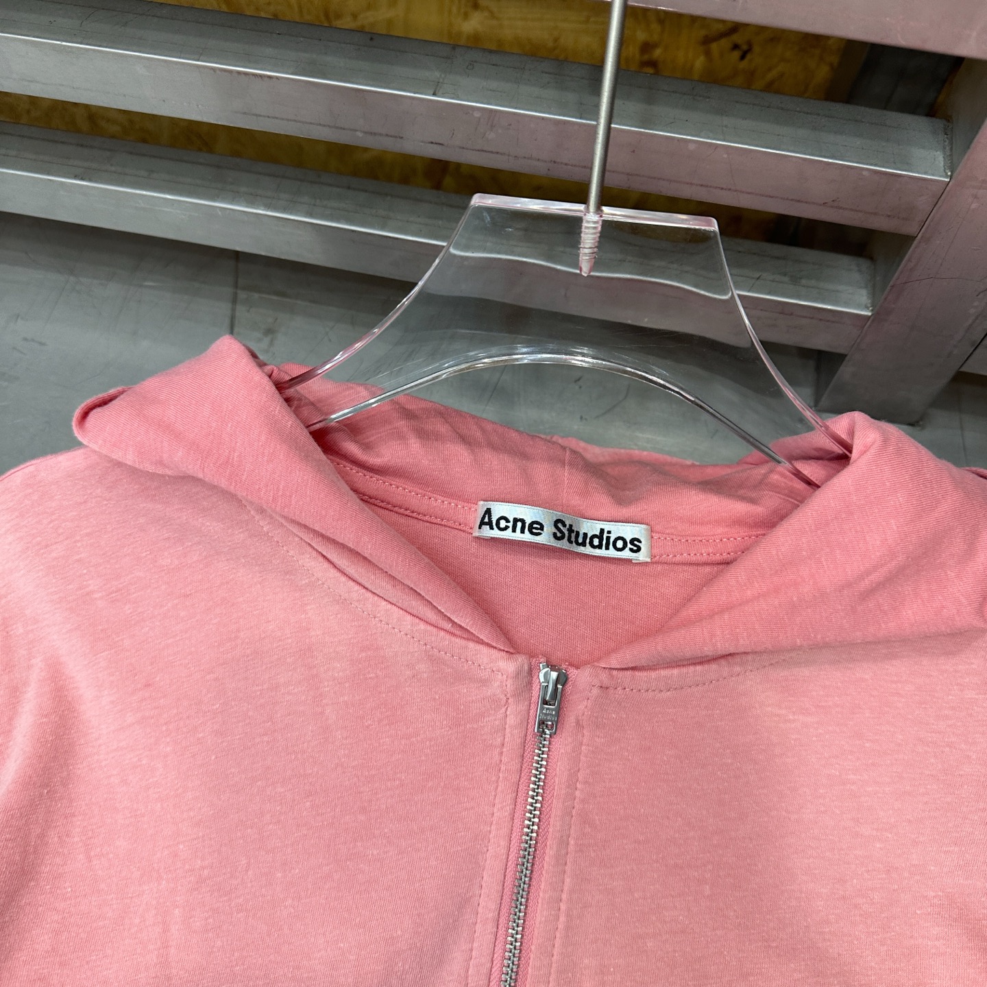 Acne ｜ 新款卫衣开衫，品牌经典印花加成衣洗水吊磨喷色工艺，进口亚麻棉面料，休闲时尚，尺码sml