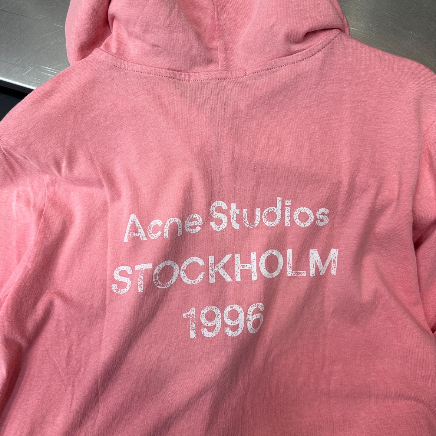 Acne ｜ 新款卫衣开衫，品牌经典印花加成衣洗水吊磨喷色工艺，进口亚麻棉面料，休闲时尚，尺码sml