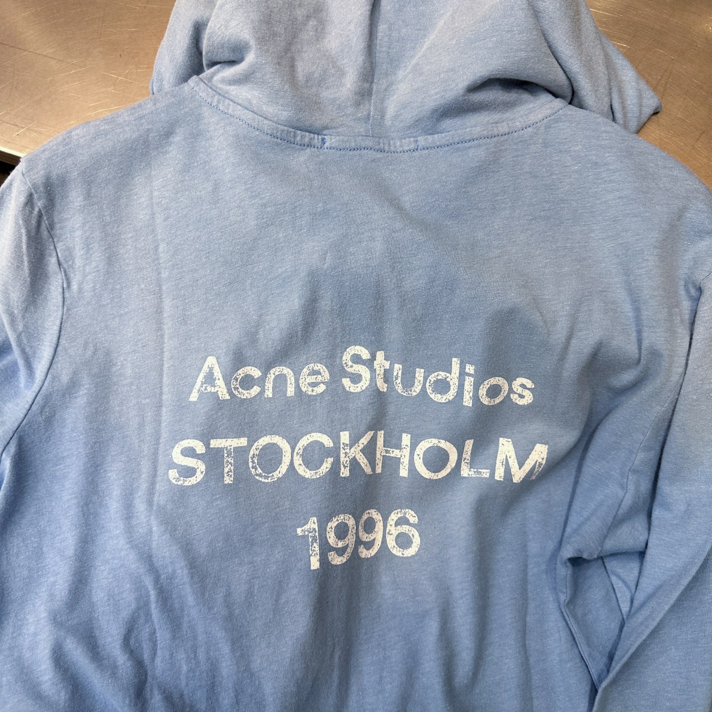 Acne ｜ 新款卫衣开衫，品牌经典印花加成衣洗水吊磨喷色工艺，进口亚麻棉面料，休闲时尚，尺码sml