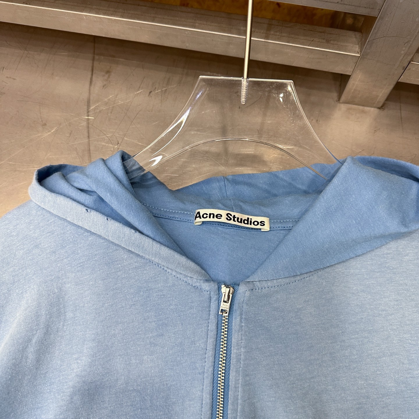 Acne ｜ 新款卫衣开衫，品牌经典印花加成衣洗水吊磨喷色工艺，进口亚麻棉面料，休闲时尚，尺码sml