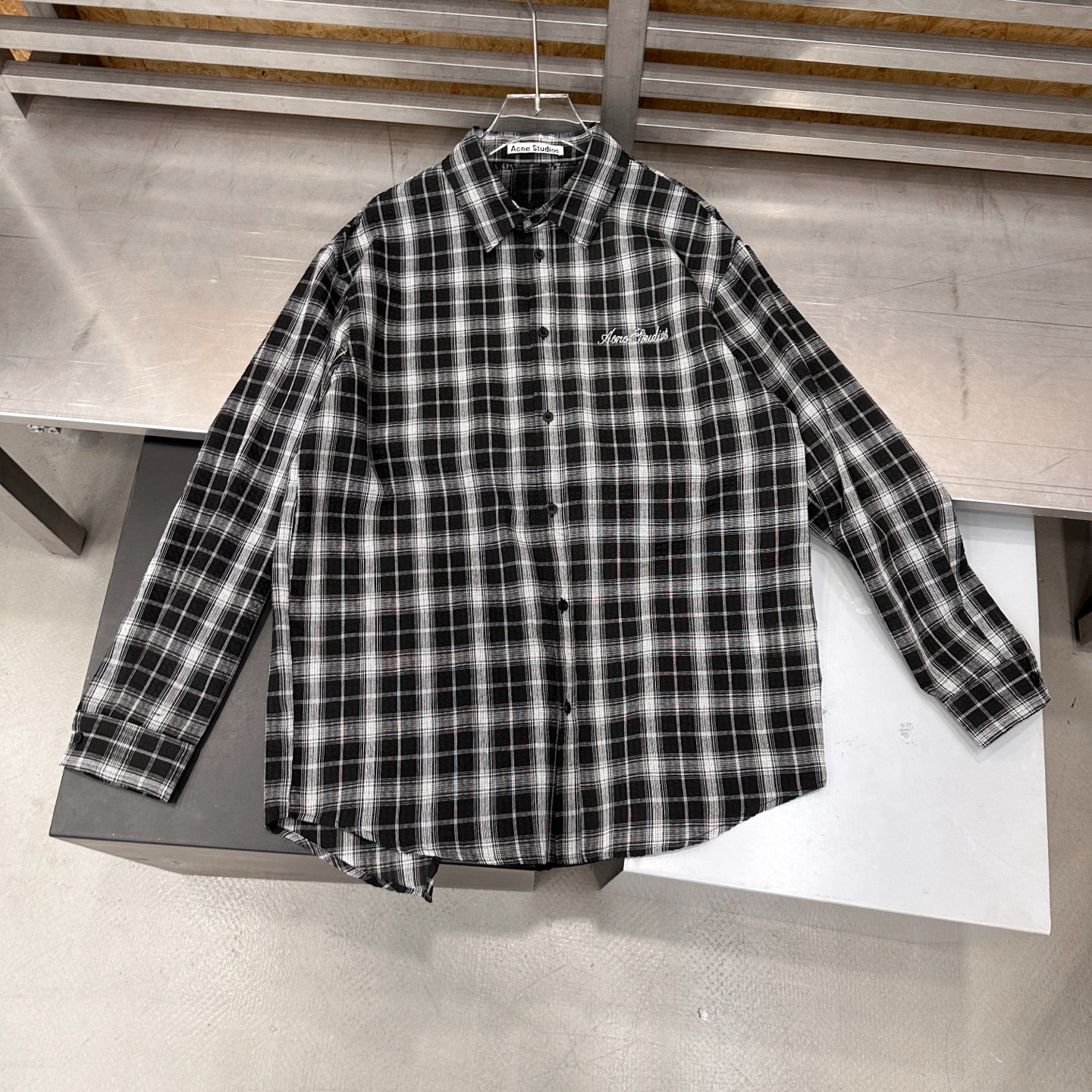 Acne ｜ 新款休闲衬衣，品牌经典烫钻标，定织色织格纹衬衣面料，时尚百搭，尺码sml