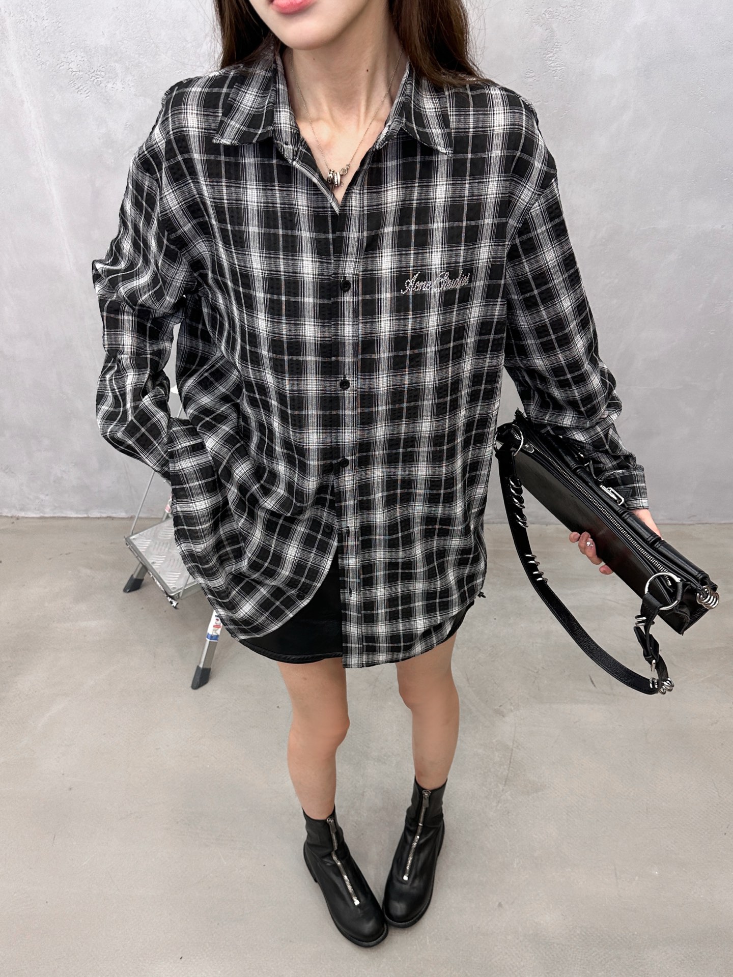 Acne ｜ 新款休闲衬衣，品牌经典烫钻标，定织色织格纹衬衣面料，时尚百搭，尺码sml