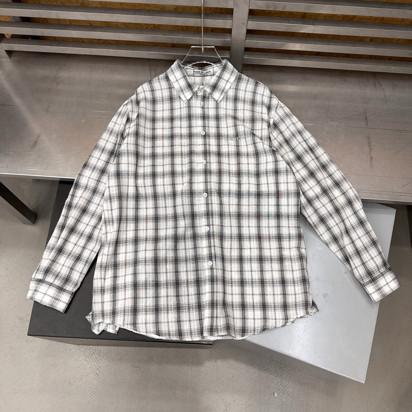 Acne ｜ 新款休闲衬衣，品牌经典烫钻标，定织色织格纹衬衣面料，时尚百搭，尺码sml