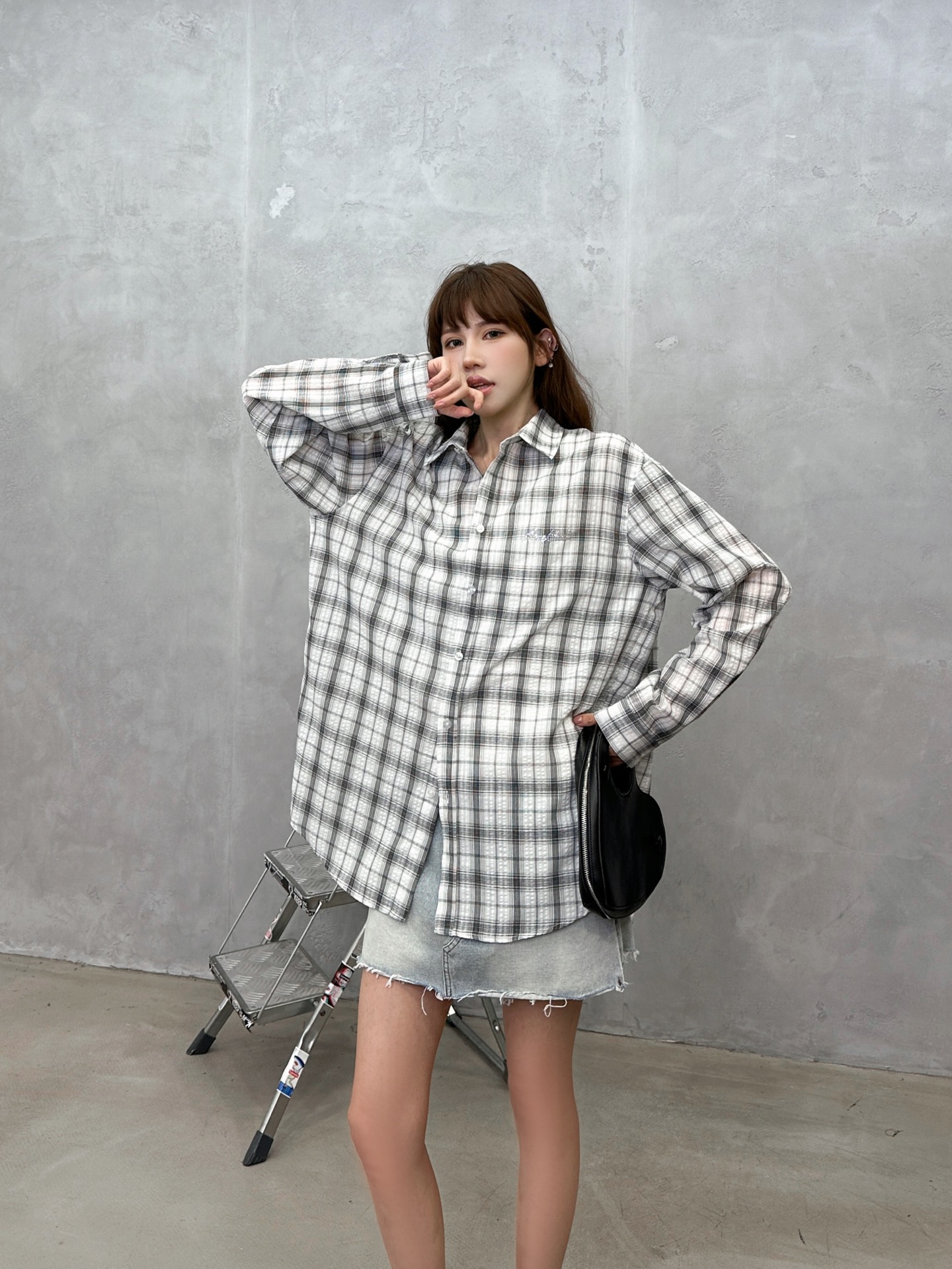 Acne ｜ 新款休闲衬衣，品牌经典烫钻标，定织色织格纹衬衣面料，时尚百搭，尺码sml