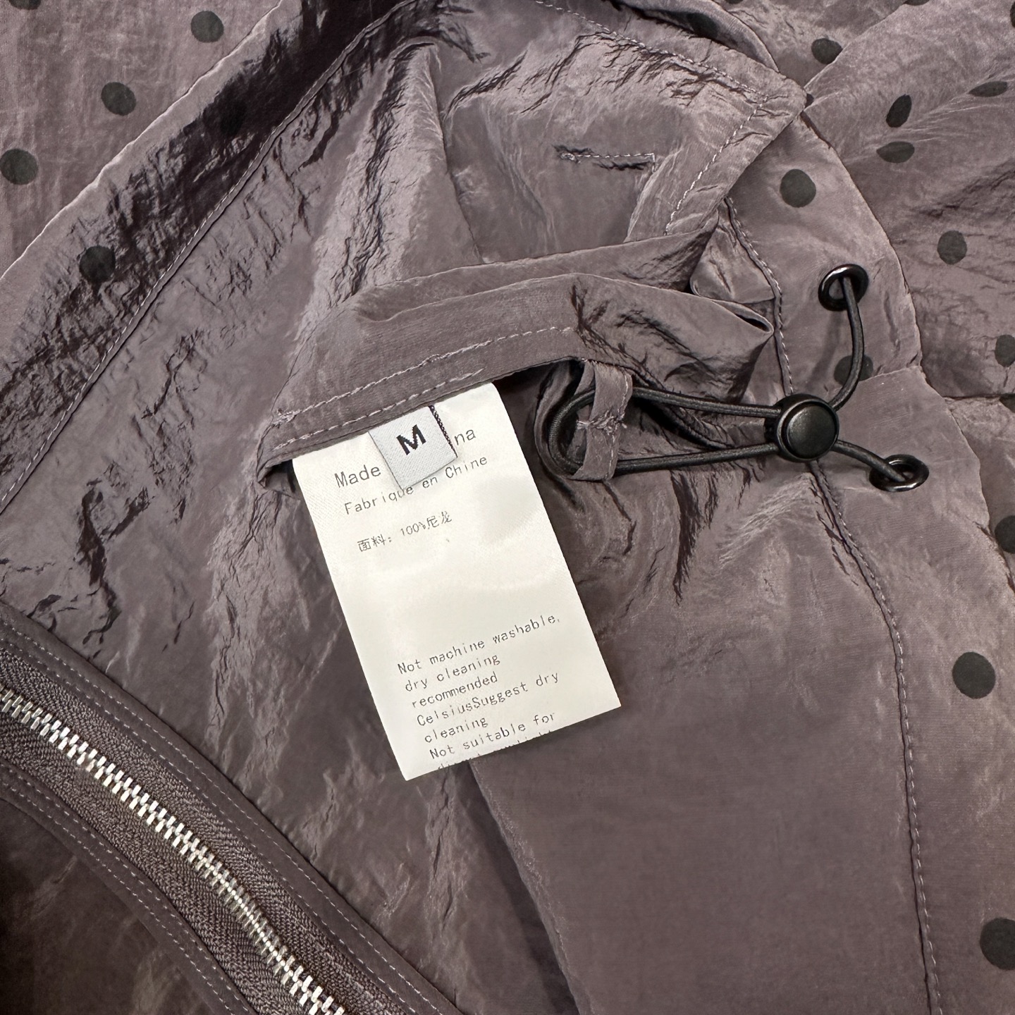 Acne ｜ 新款风衣外套，品牌经典印花工艺，定织波点尼龙面料，休闲时尚，尺码sml