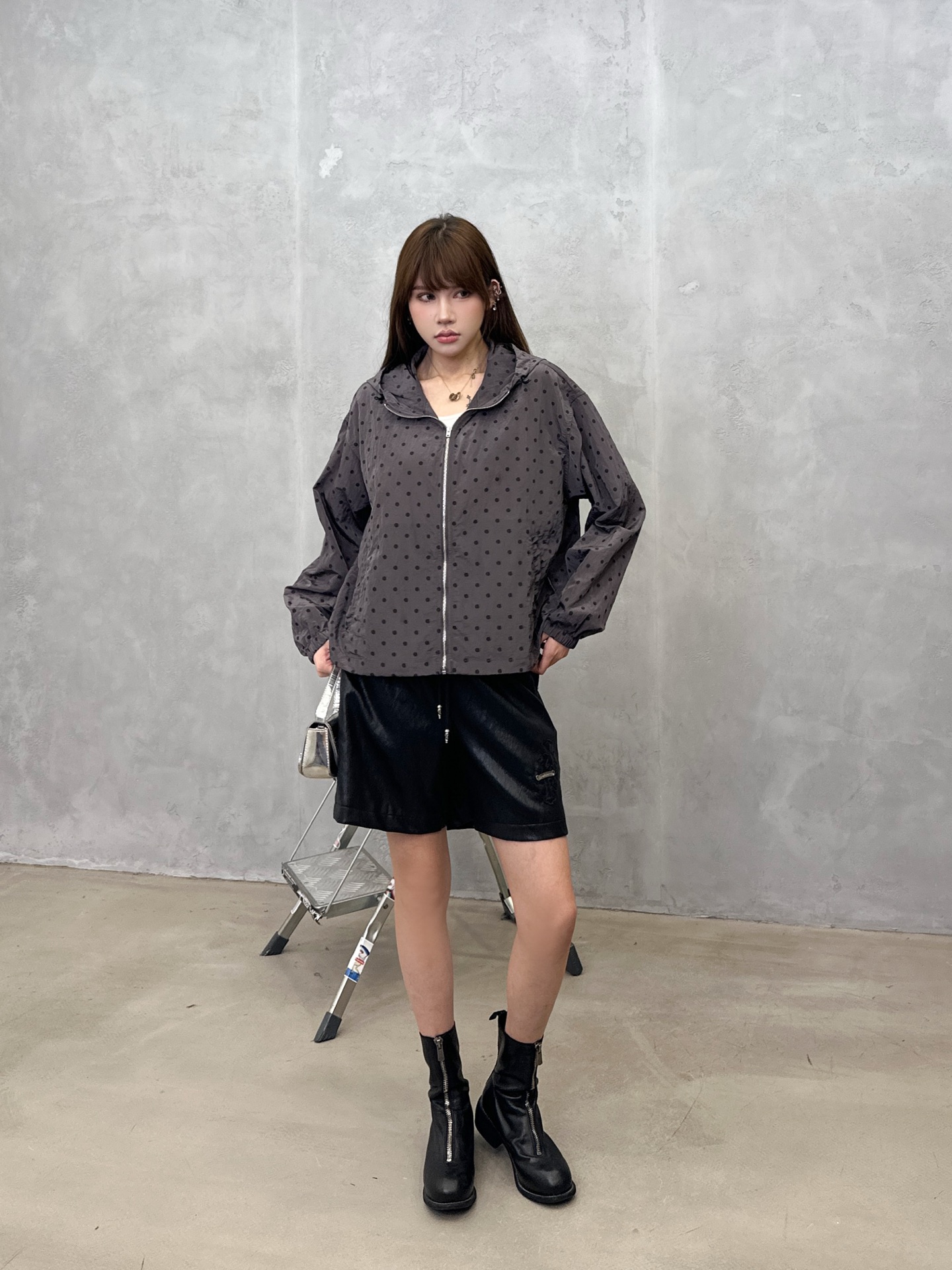 Acne ｜ 新款风衣外套，品牌经典印花工艺，定织波点尼龙面料，休闲时尚，尺码sml