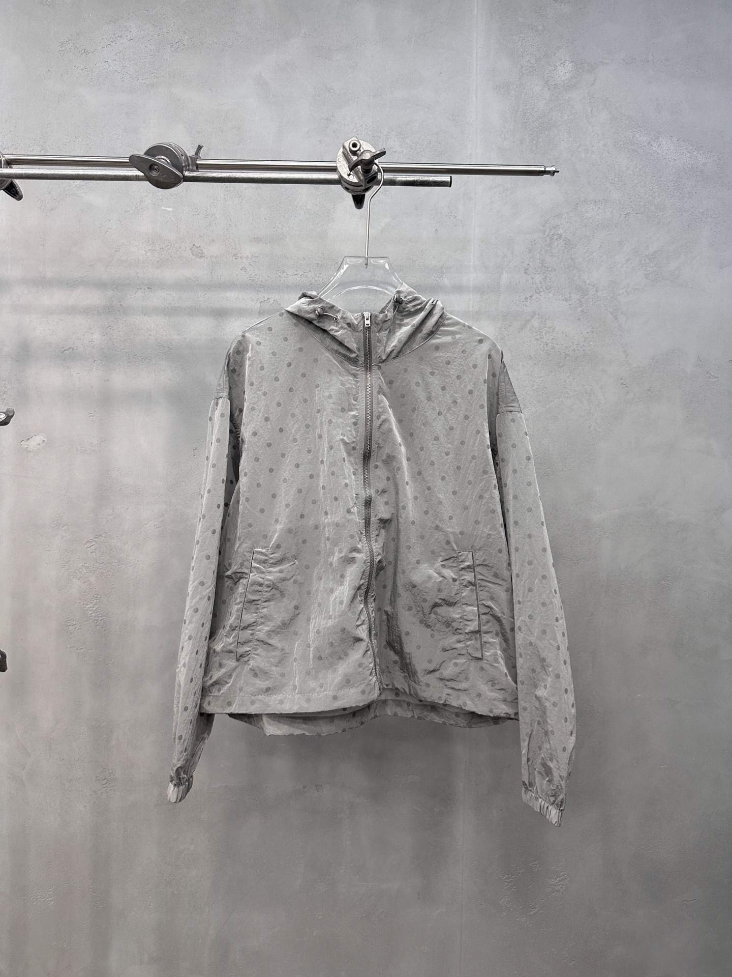 Acne ｜ 新款风衣外套，品牌经典印花工艺，定织波点尼龙面料，休闲时尚，尺码sml