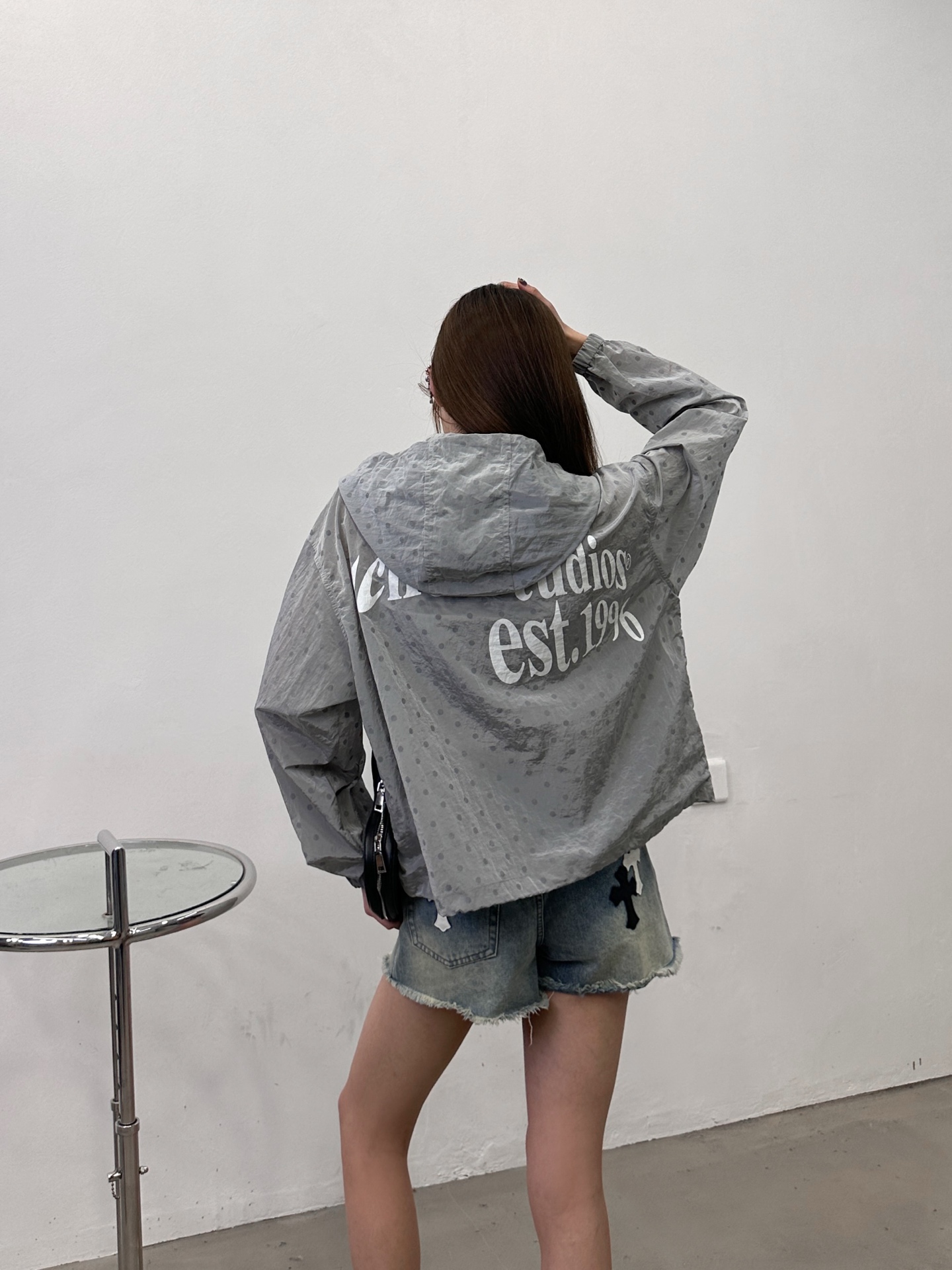 Acne ｜ 新款风衣外套，品牌经典印花工艺，定织波点尼龙面料，休闲时尚，尺码sml
